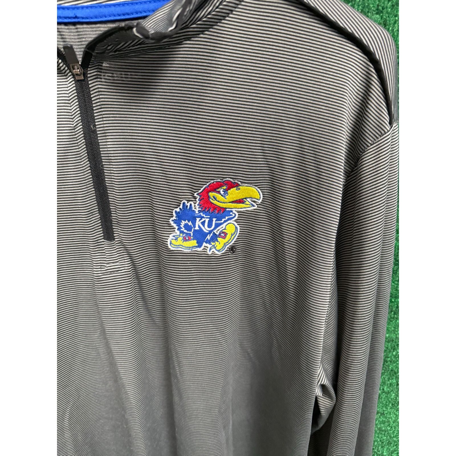 Colosseum Athletics University of Kansas Lightweight Golf Pullover Sweater Sz M Size US M / EU 48-50 / 2 - 6 Thumbnail