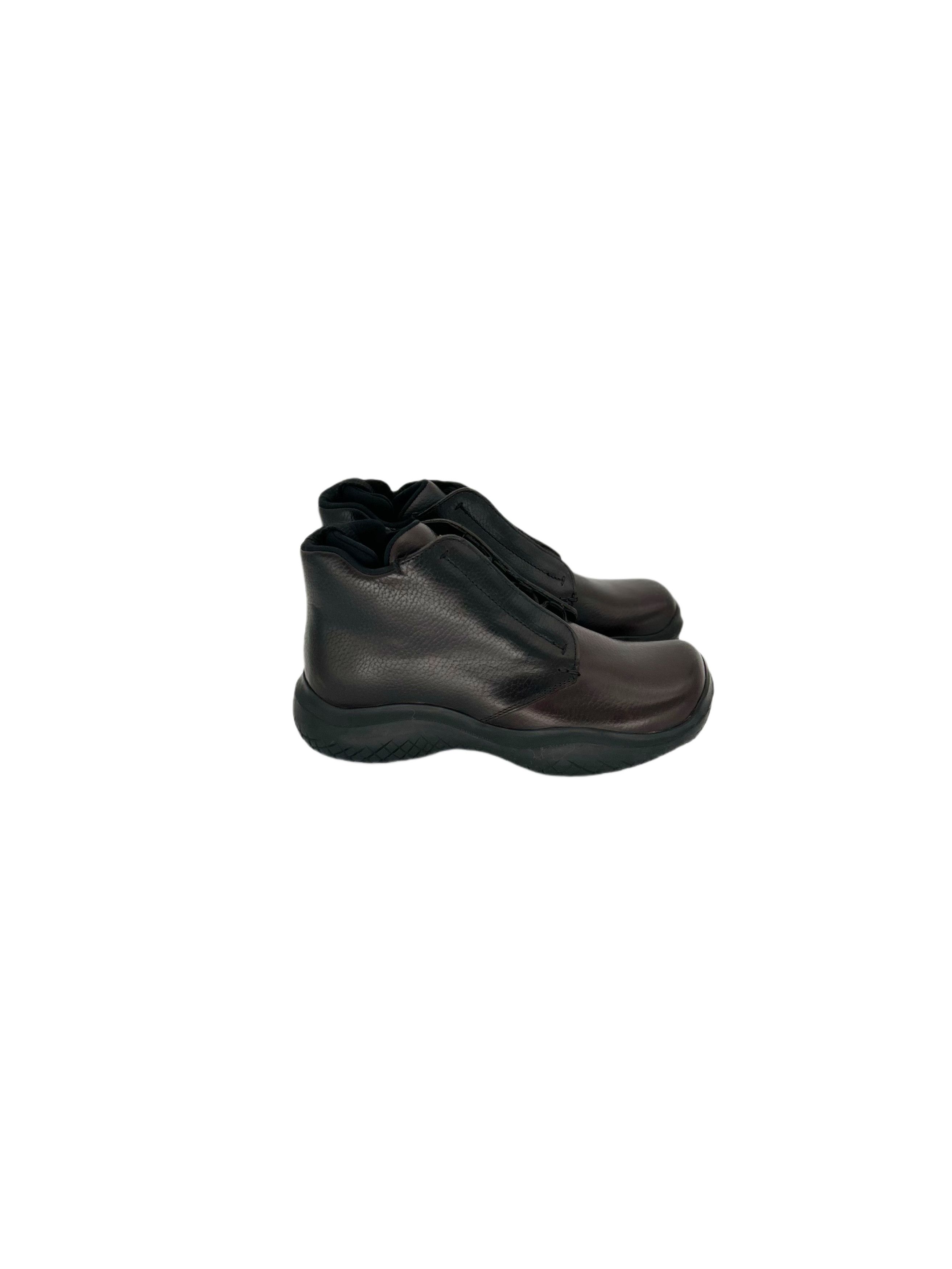 Prada PradaLineaRossa Dark Brown Calf Leather 'Derby' Walking Boot Size US 6.5 / EU 39-40 - 2 Thumbnail