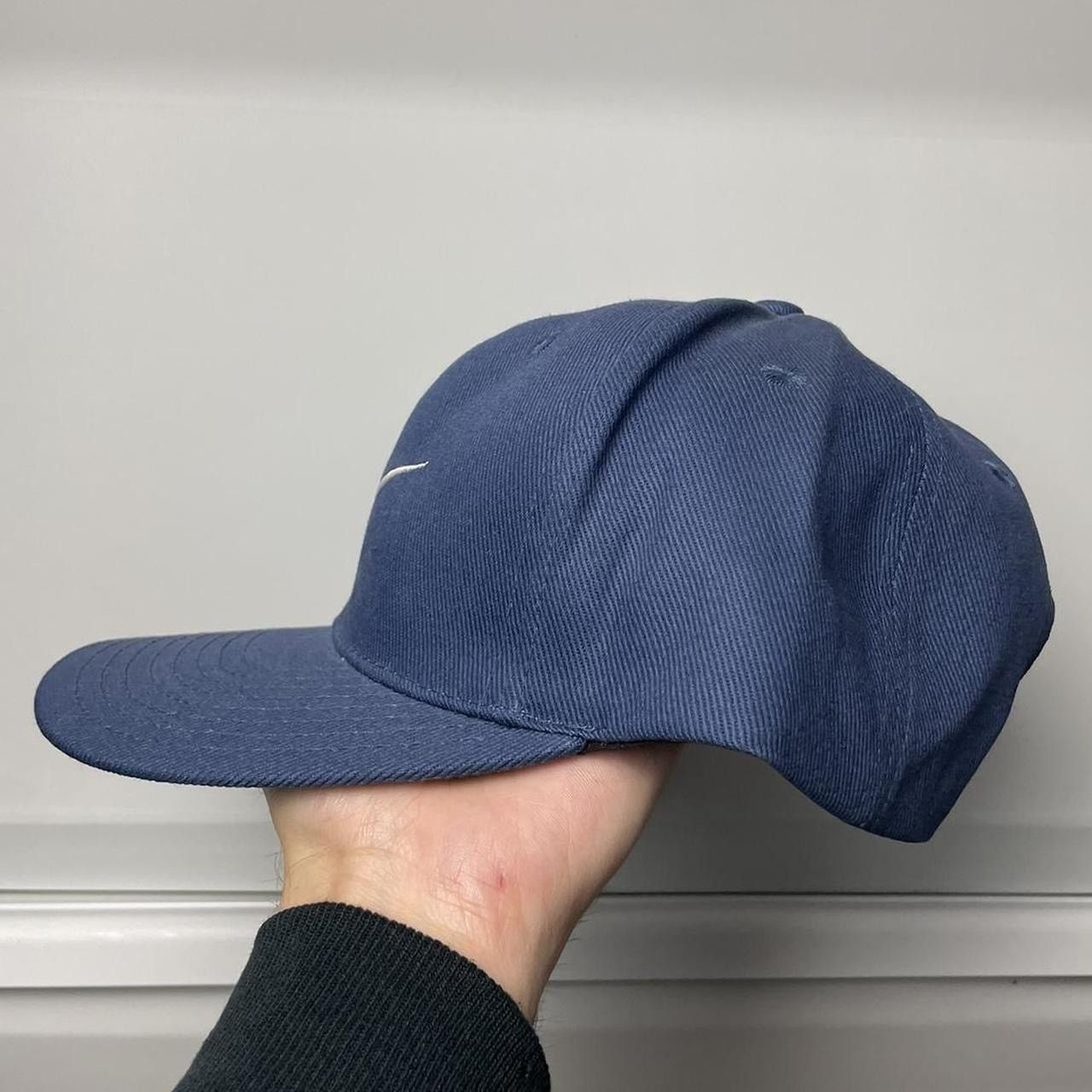 Nike Vintage Nike Hat NWT Navy Blue Adjustable 90s Snapback Size ONE SIZE - 6 Thumbnail