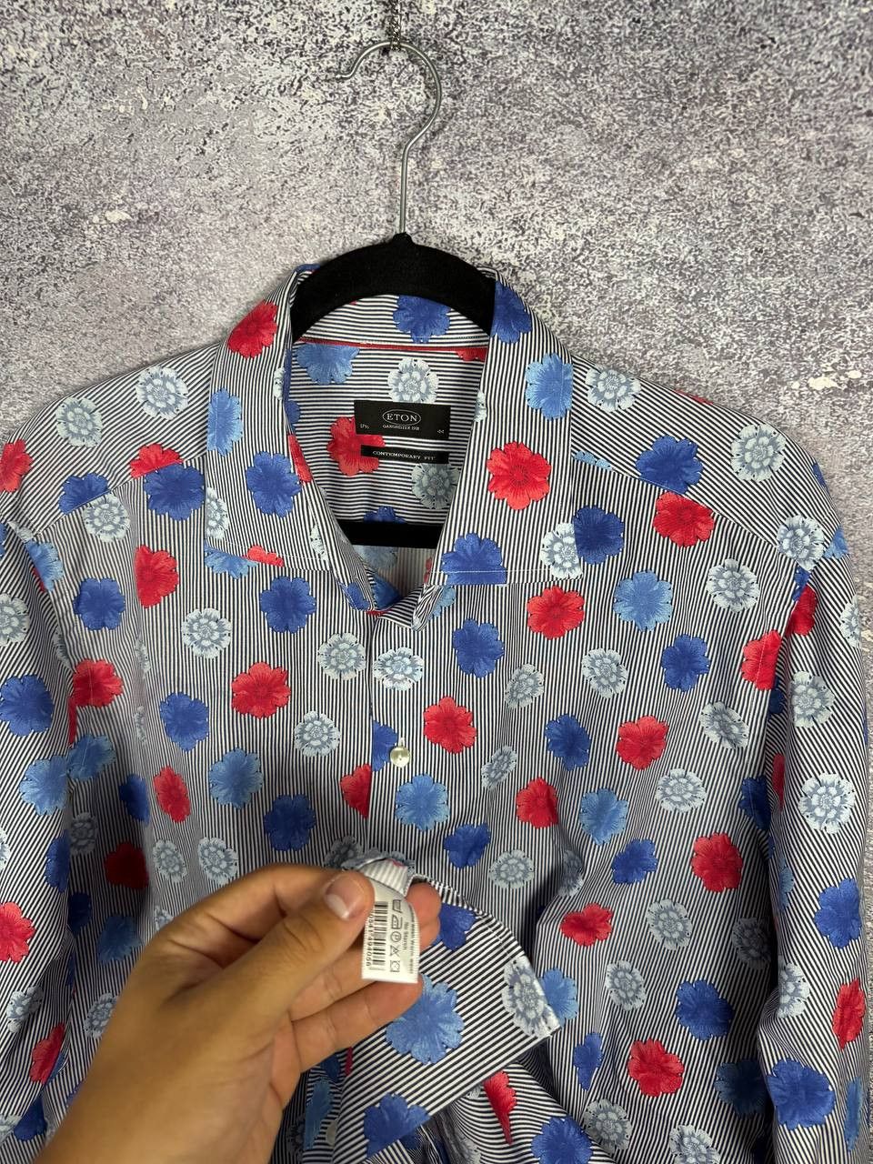 Eton ETON FLOWER FLORAL PRINTED SHIRT BUTTON UP MEN'S Size US XL / EU 56 / 4 - 11 Thumbnail