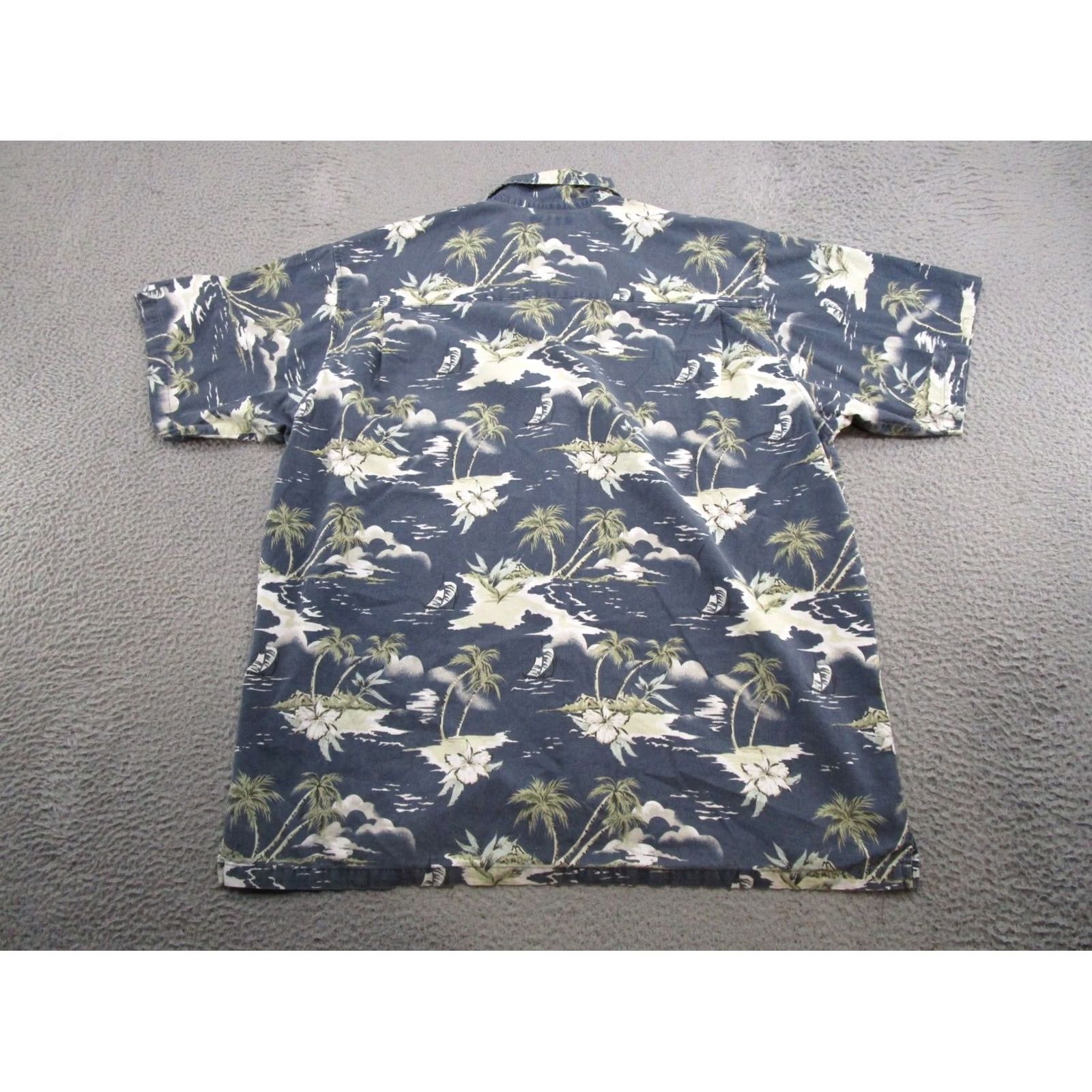 Cherokee VINTAGE Cherokee Hawaiian Shirt XL Blue Floral Pattern Men Button-Up Size US XL / EU 56 / 4 - 7 Thumbnail