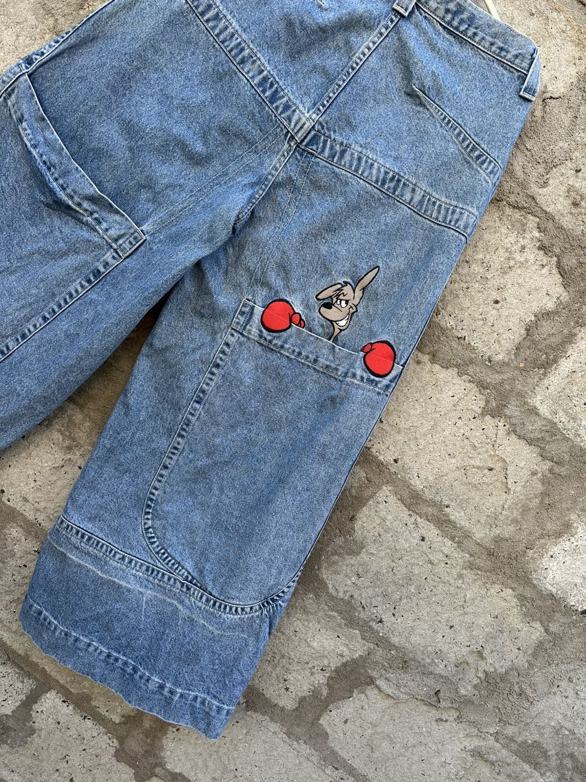 JNCO 90's Rare💥vintage Jnco kangaroo Wide leg baggy 32×30 Size US 32 / EU 48 - 3 Thumbnail