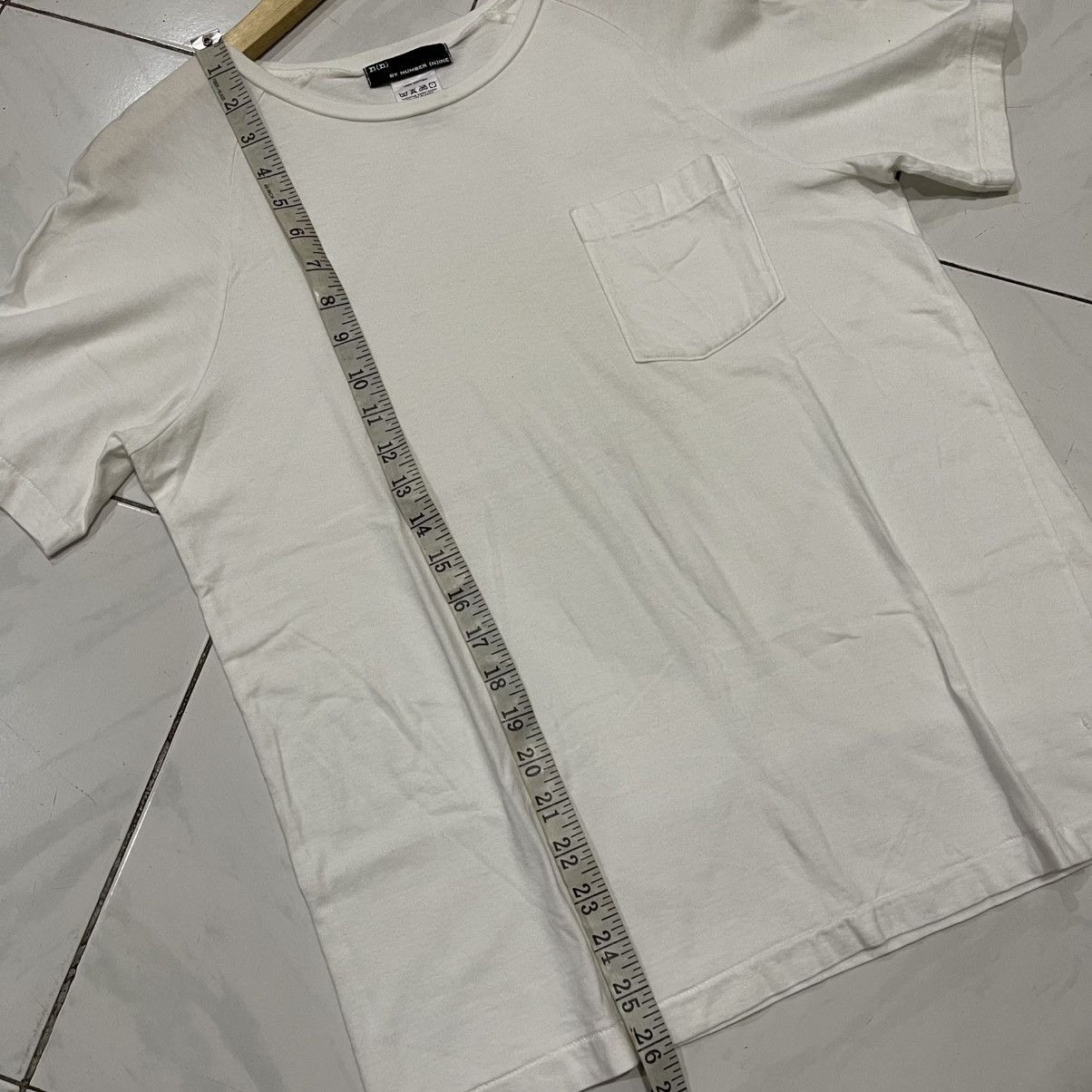 Number (N)ine Number nine white pocket tee Size US M / EU 48-50 / 2 - 10 Thumbnail