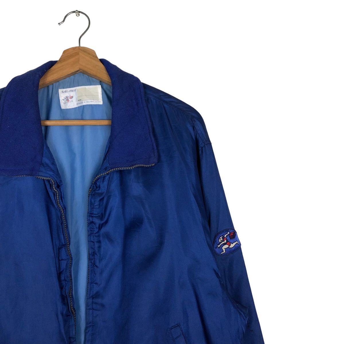 Japanese Brand 🔥Vintage Bomber Jacket Descente Sagawa Japan Big Logo Size US L / EU 52-54 / 3 - 6 Thumbnail