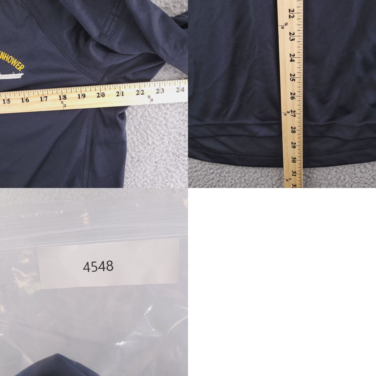 Propper Propper Shirt Mens Medium Black Polo USS Dwight Eisenhower Tactical Performance Size US M / EU 48-50 / 2 - 8 Thumbnail