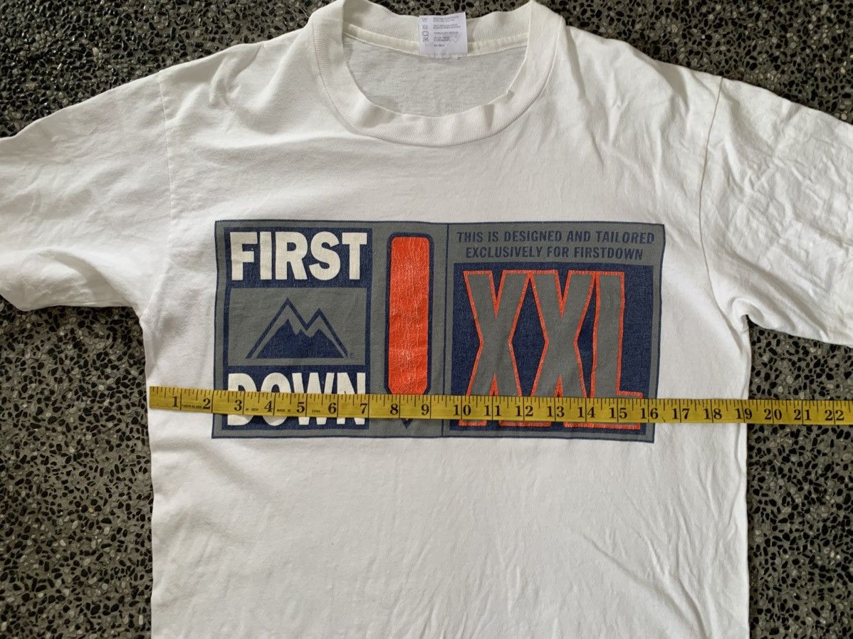 Vintage Vintage 90s First Down Big Logo T Shirt Size US M / EU 48-50 / 2 - 9 Thumbnail