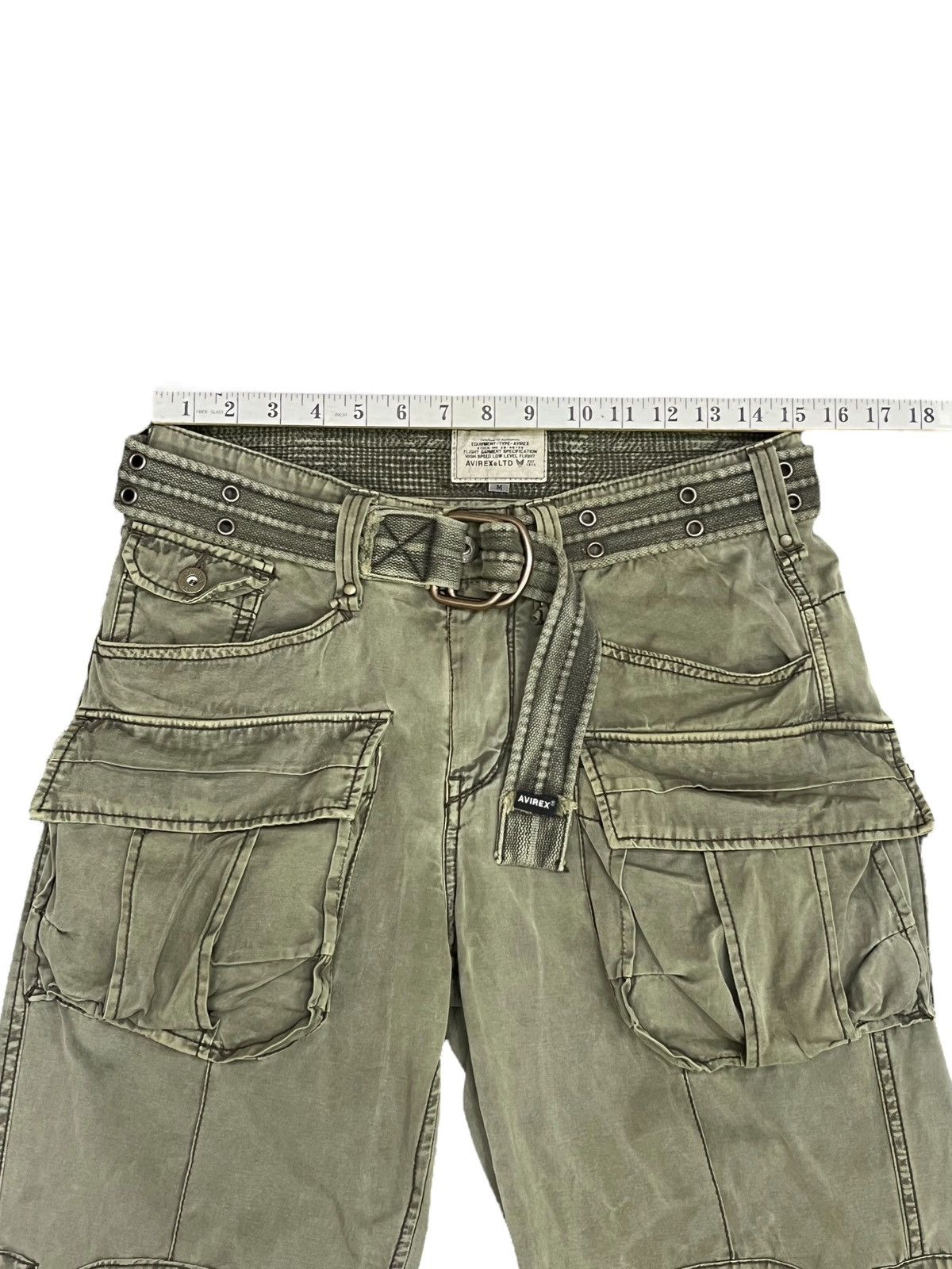 Avirex 🔥Vintage AVIREX Flight Garment Cargo Shorts - Size M (W30") Size US 30 / EU 46 - 20 Thumbnail