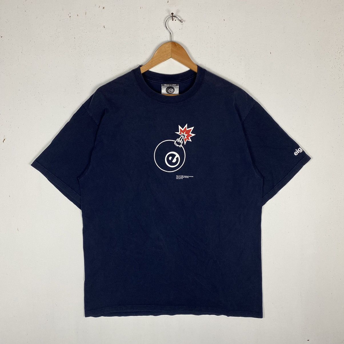 Rap Tees 1995 EIGHT BALL RECORDS NEW YORK LABEL HOUSE HIP-HOP RAPTEES Size US L / EU 52-54 / 3 - 2 Thumbnail