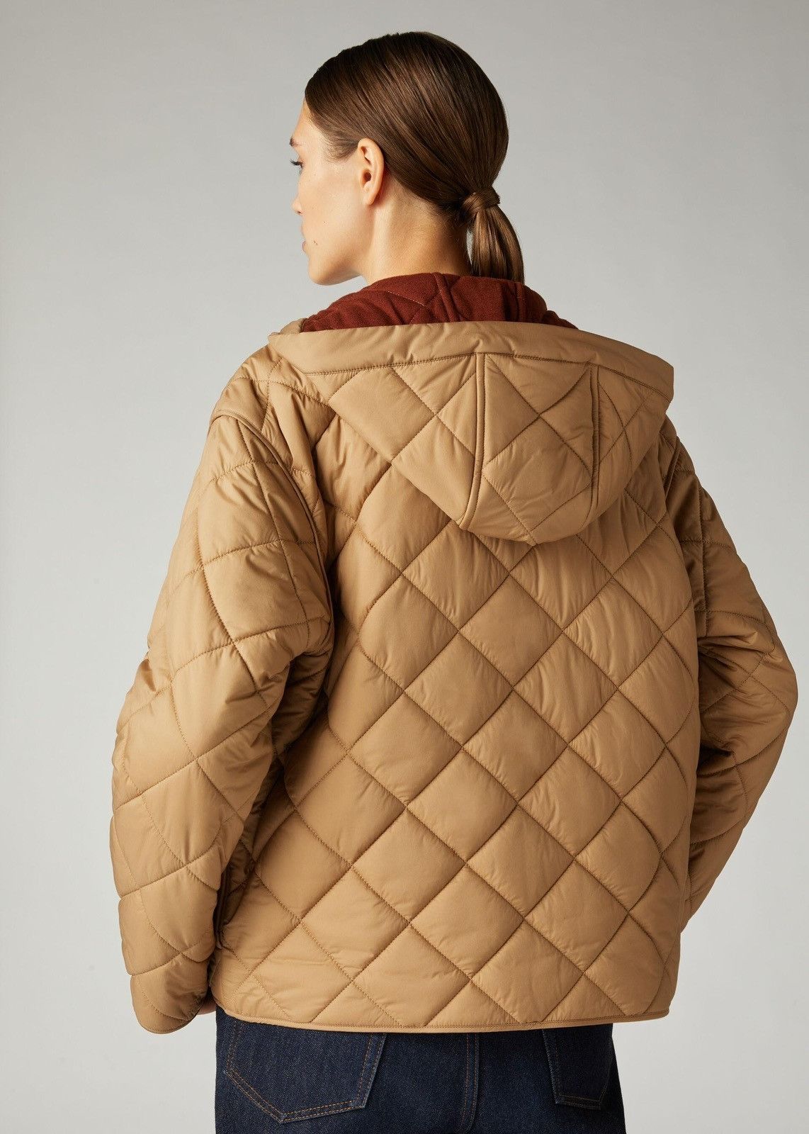 Loro Piana o1srvl11e0824 Superlight Nylon Quilted Jacket in Brown Size L / US 10 / IT 46 - 4 Thumbnail