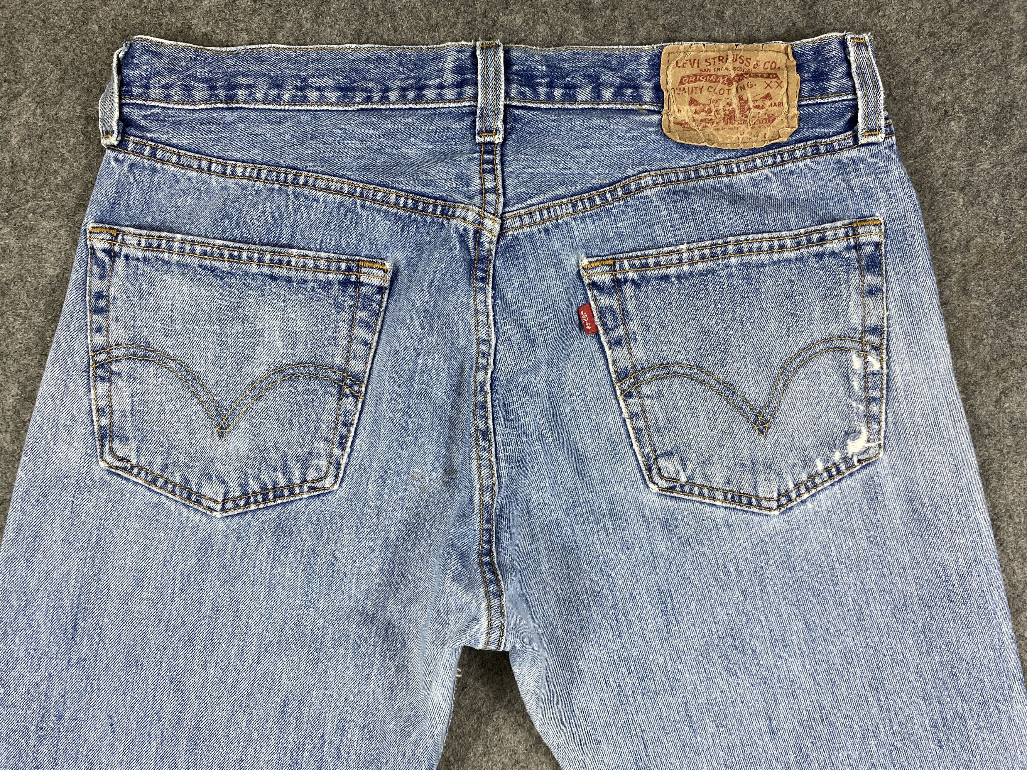 Levi's Distressed Blue Vintage Levi's 501 34x31.5 Denim -JN2241 Size US 34 / EU 50 - 4 Thumbnail