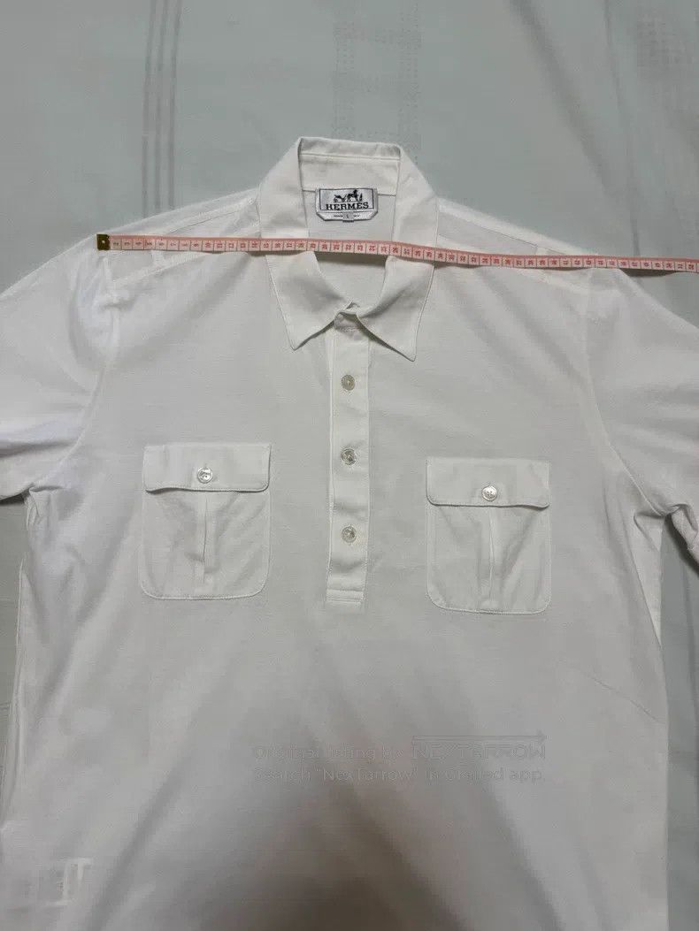 Hermes Hermes Knitted short-sleeved shirt Size US L / EU 52-54 / 3 - 3 Thumbnail