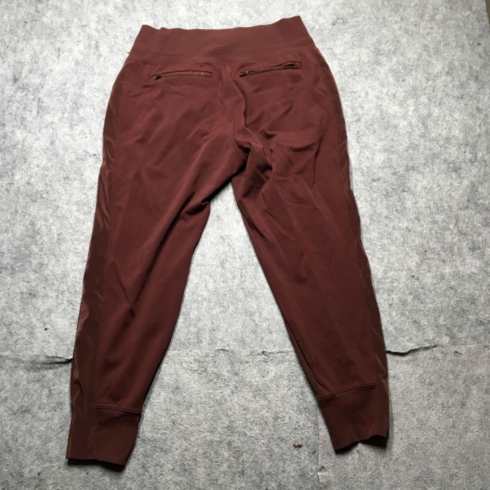 Athleta Athleta Jogger Pants Womens L Red Stripe Zip Pocket Venice Velvet Stripe Jogger, 28 in Inseam, Performance, Casual Size 36" / US 14 / IT 50 - 6 Thumbnail