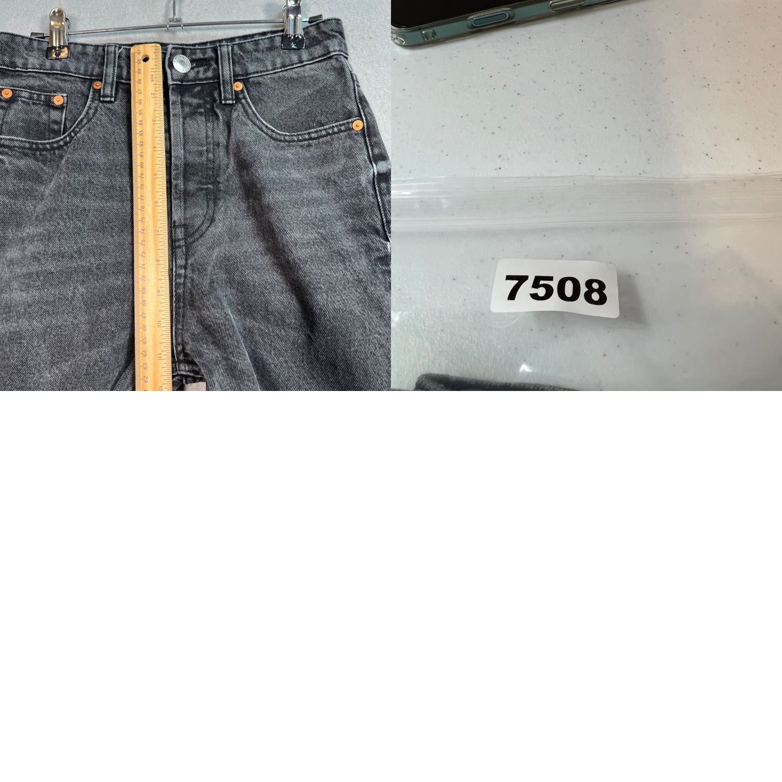 Zara VINTAGE Zara High-Waisted Black Straight-Leg Jeans Women Adult 4 Raw Hem Size 27" / US 4 / IT 40 - 8 Thumbnail