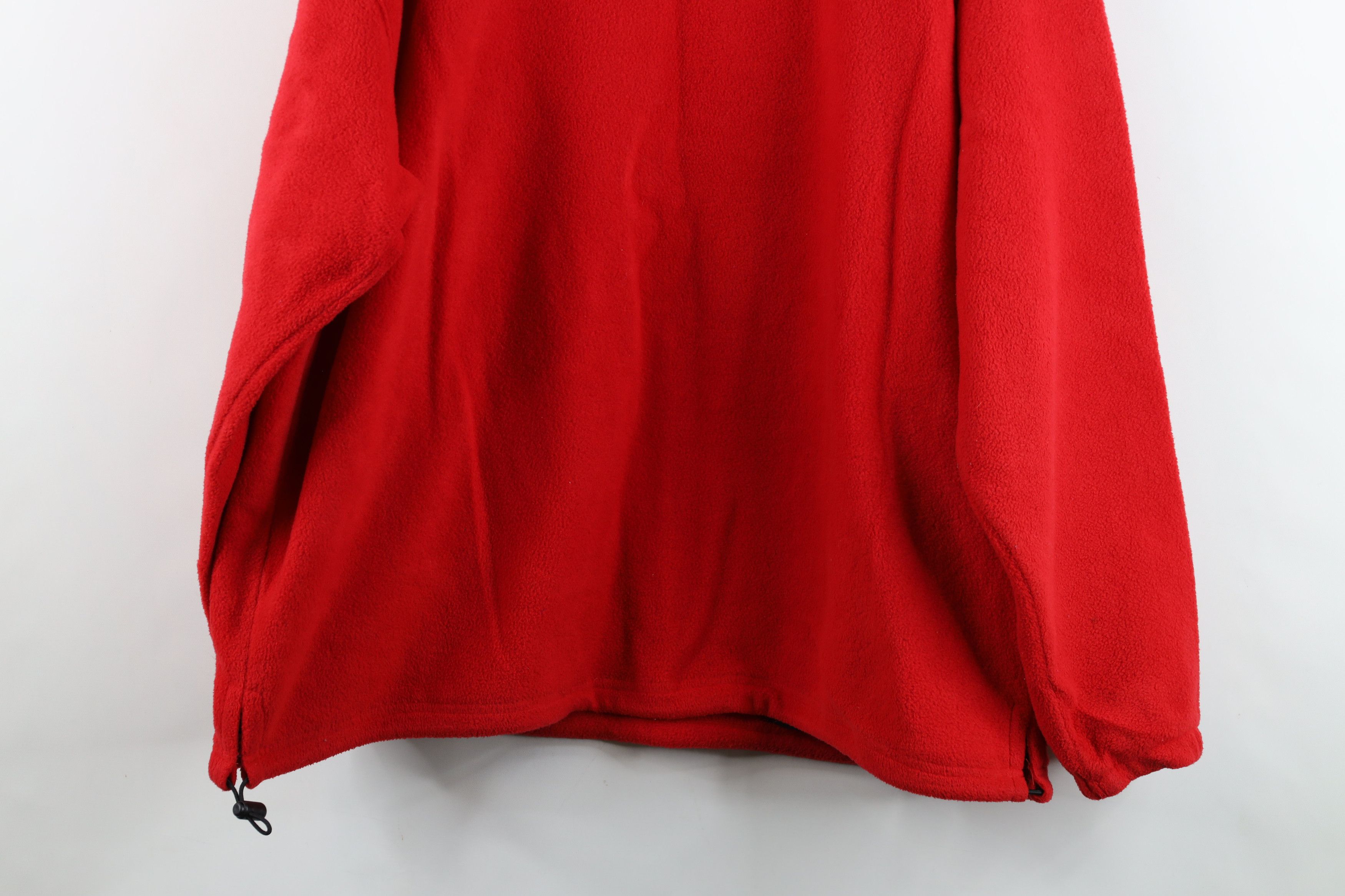 Vintage Vintage 90s University Basketball Fleece Jacket Red USA Size US L / EU 52-54 / 3 - 15 Thumbnail