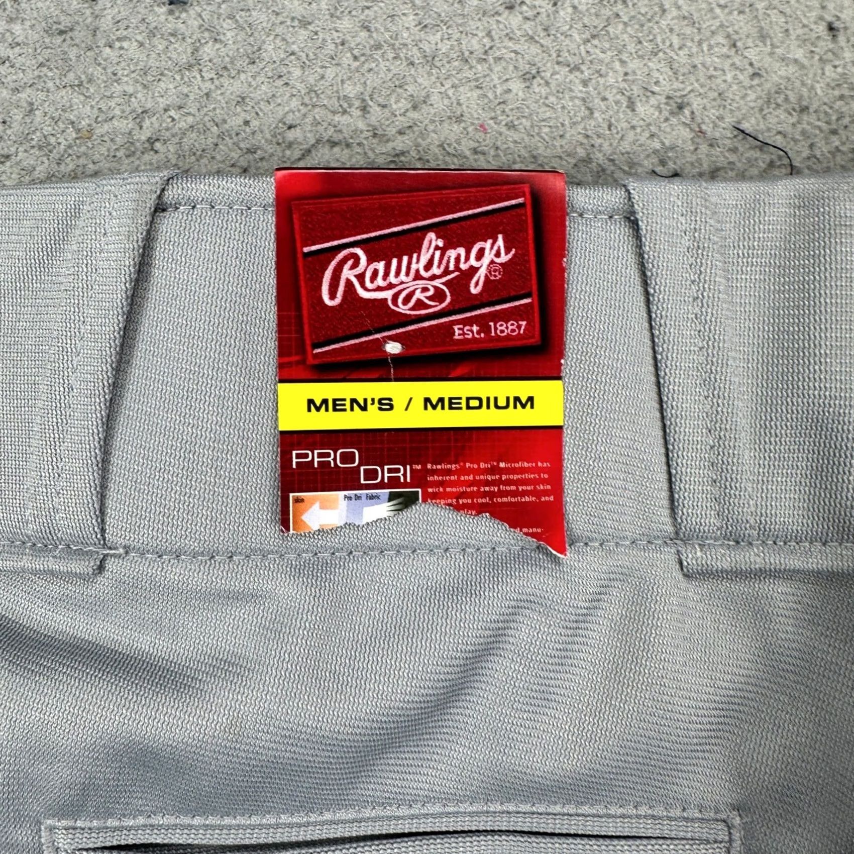 Vintage Rawlings Pro-Dri Men Baseball Pants Baseball Pants Medium Gray Sweatpants NWT/NEW Size US 31 - 7 Thumbnail