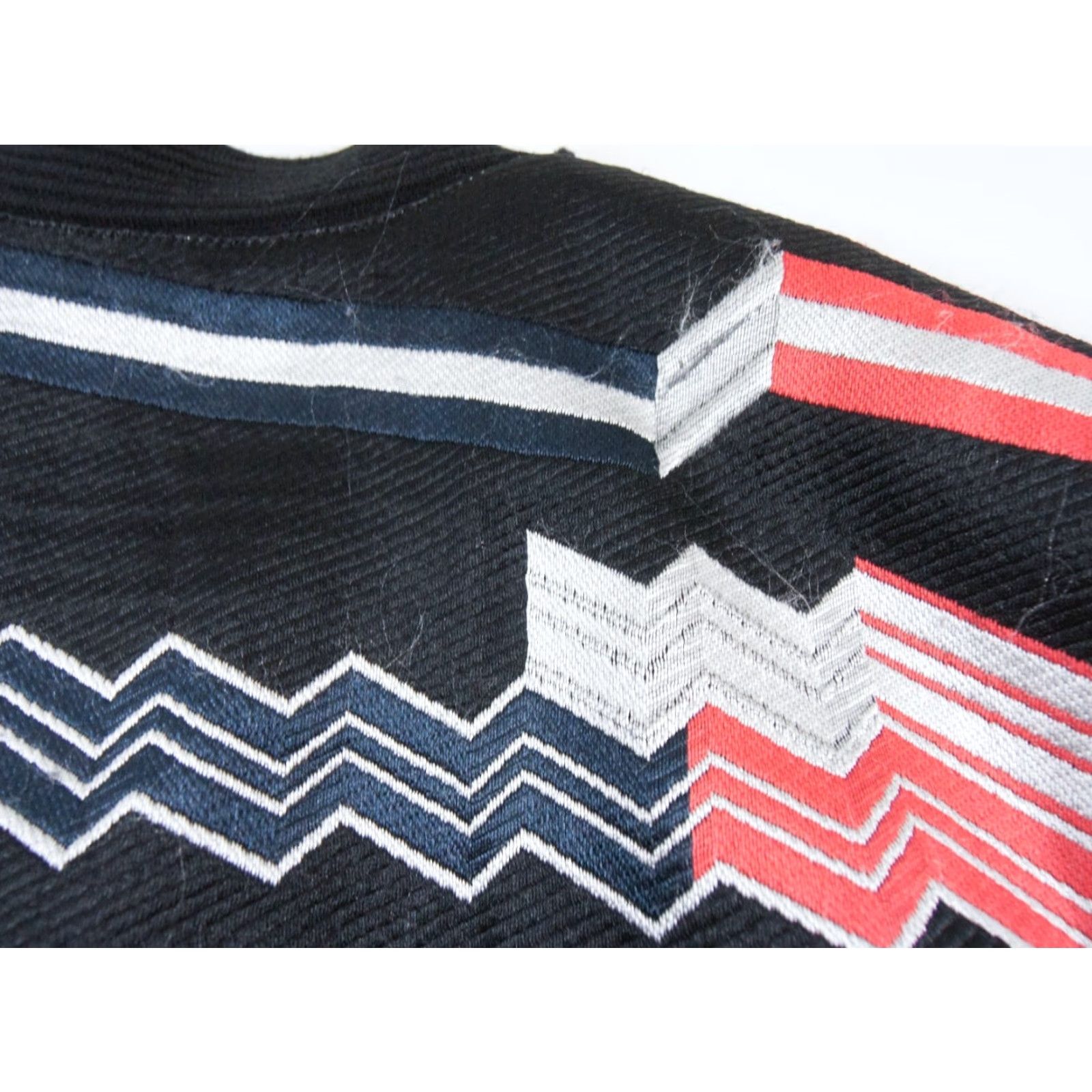 Kenzo KENZO Jacket Men Adult 36 Black Bomber Geometric Frayed Stand-Up Collar Button Closure Streetwear Casual Urban Size US XXS / EU 40 - 7 Thumbnail