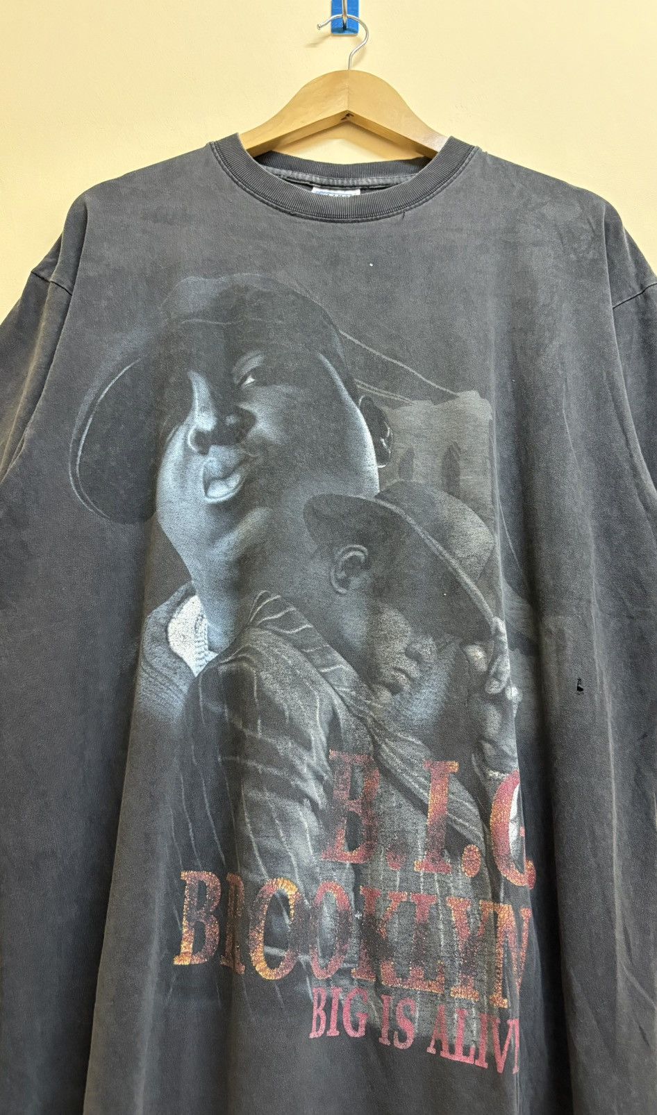 Rap Tees Vintage Rare Notorious BIG Biggie Big Face Rap Band Tee Size US XL / EU 56 / 4 - 2 Thumbnail