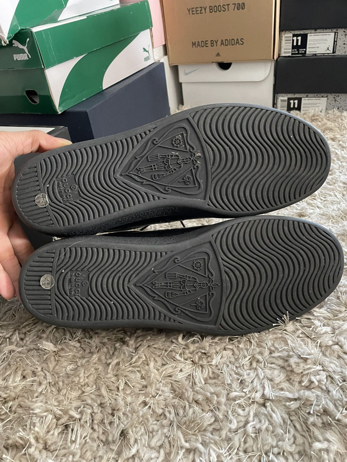 Gucci Gucci Ace Black GG Size US 10 / EU 43 - 7 Thumbnail
