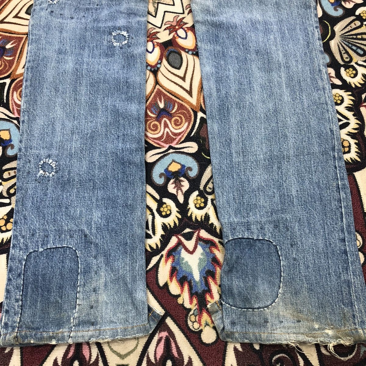 Issey Miyake By Issey Miyake!! Tsumori Chisato Patchwork Denim Pants Size 30" / US 8 / IT 44 - 12 Thumbnail