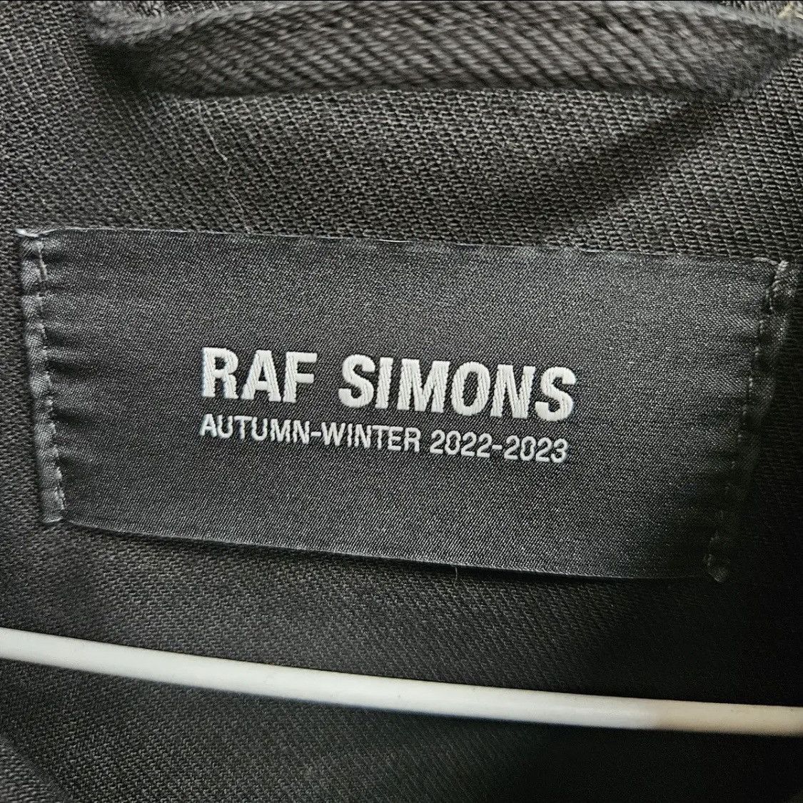 Raf Simons Raf Simons AW22 Altered Reality Black Denim Jacket Size US L / EU 52-54 / 3 - 6 Thumbnail