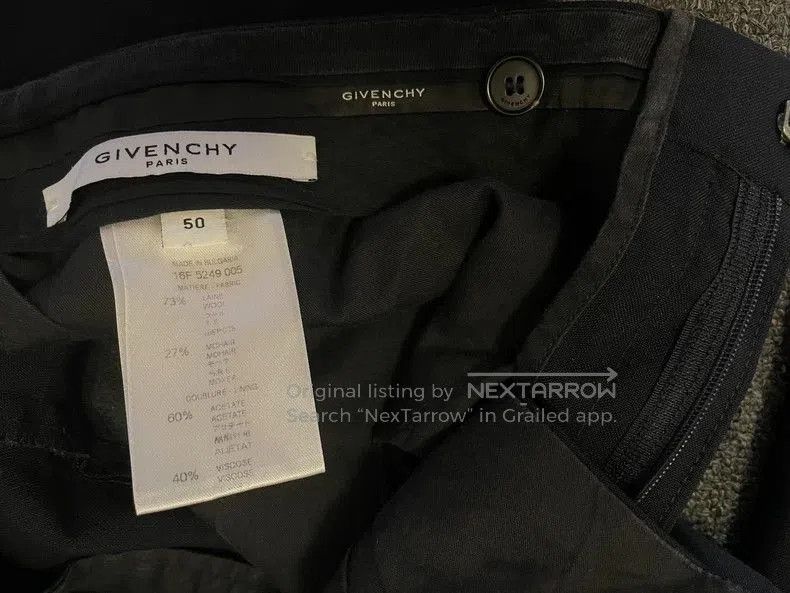 Givenchy Givenchy Black Wool Casual Pants. Size US 36 / EU 52 - 6 Thumbnail
