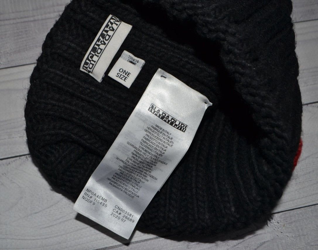 Napapijri Napapijri Bobble Hat Semiury 5 Flag Beanie Knitted One Size Size ONE SIZE - 6 Thumbnail