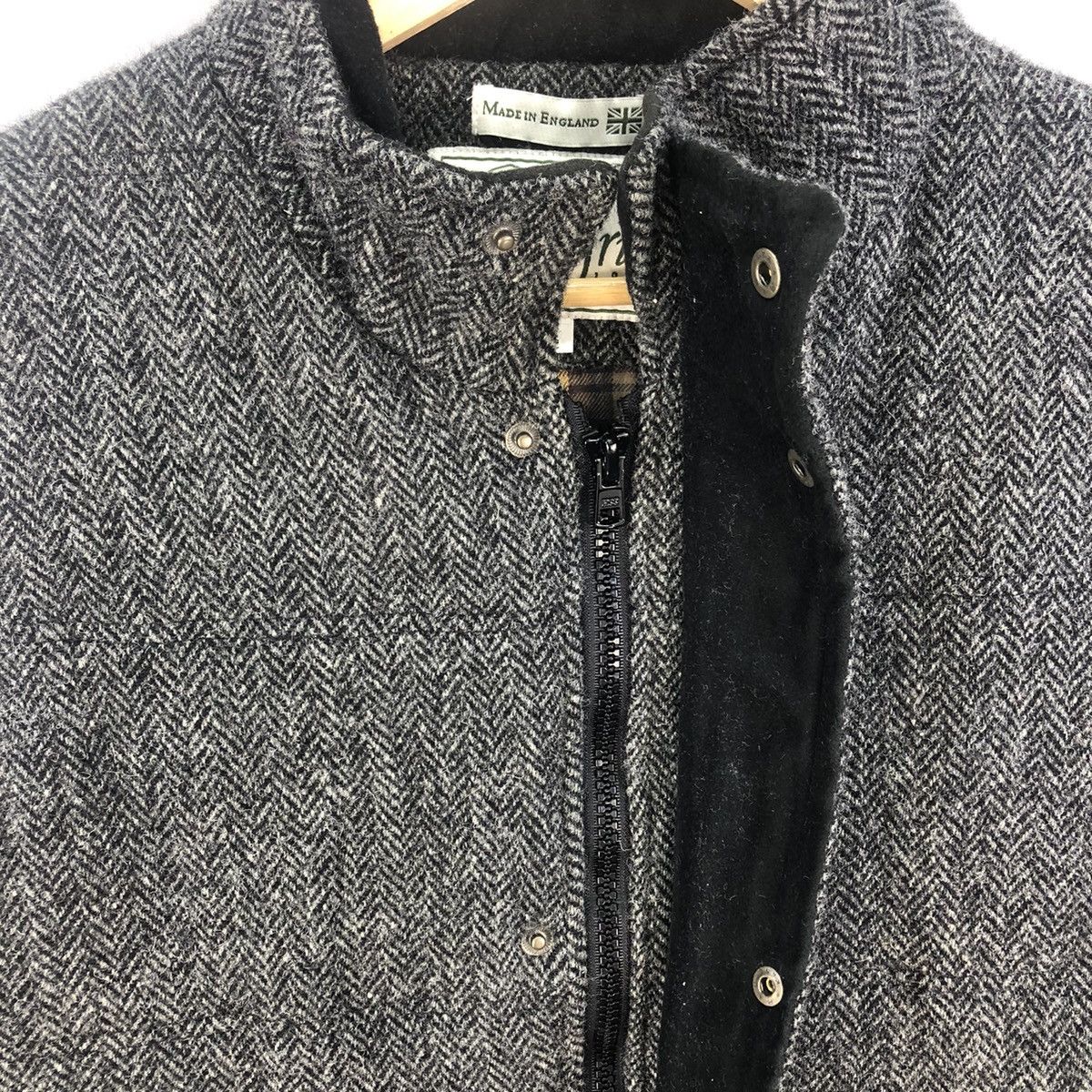 Harris Tweed Peregrine Made In England Herringbone Wool Padded Vest Size US L / EU 52-54 / 3 - 5 Thumbnail