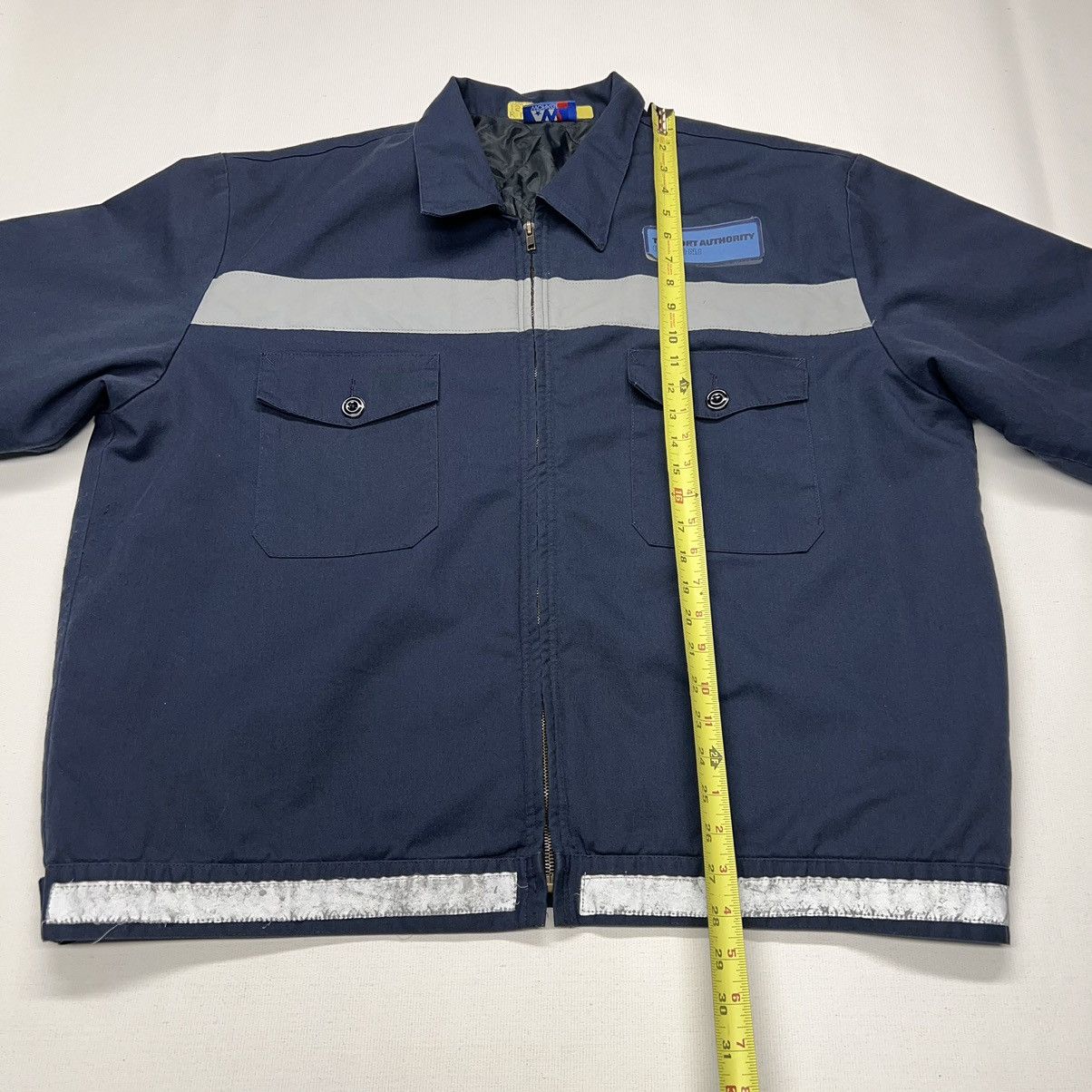 Vintage VTG Work Jacket Blue Port Authority NJ NY Coat Full Zip Size US XL / EU 56 / 4 - 19 Thumbnail