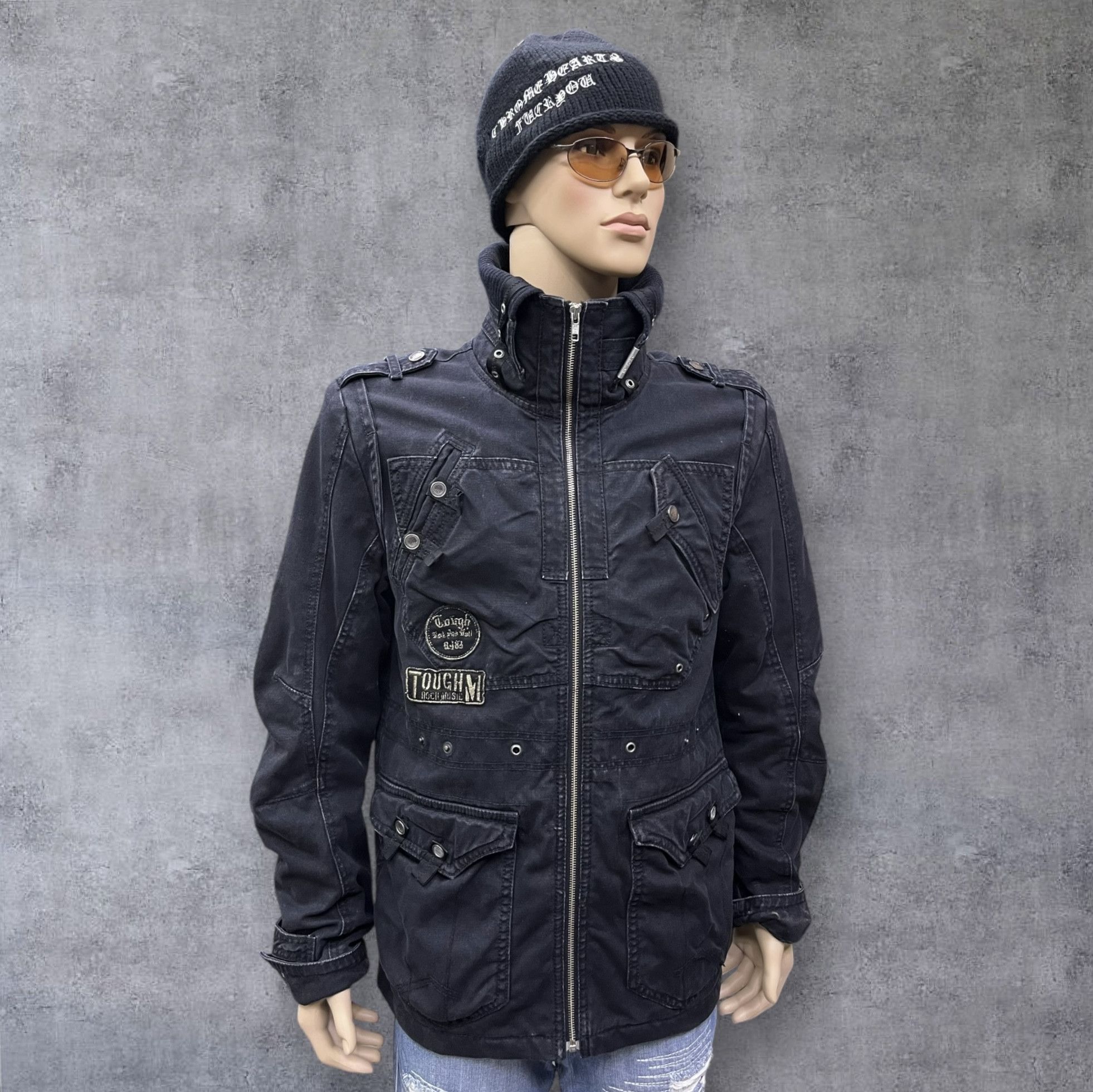 ROCKSMITH 🔥Grunge🔥Vintage Tough Jeansmith Rock & Roll Canvas Jacket Size US M / EU 48-50 / 2 - 1 Thumbnail