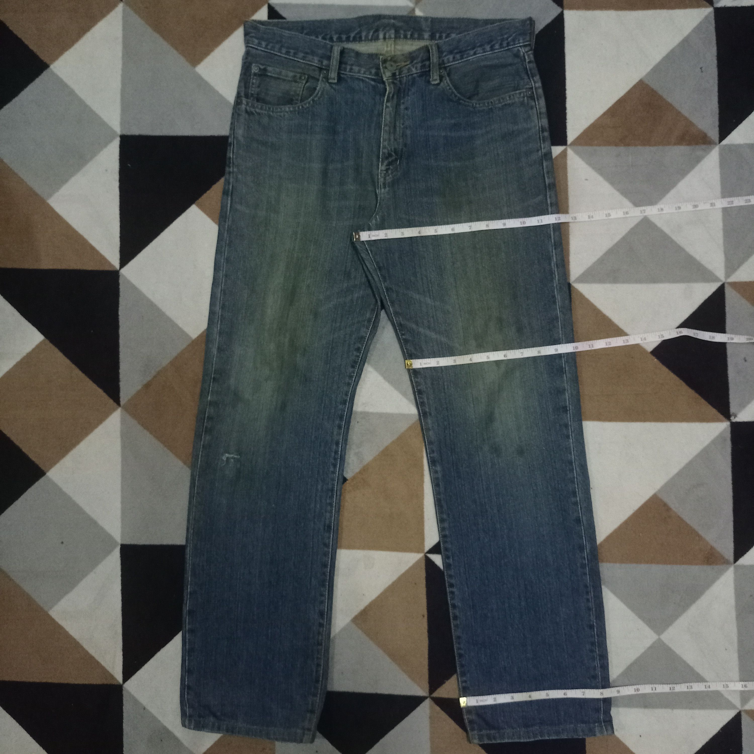 Uniqlo Vintage Japanese Uniqlo Mud Wash Distressed Baggy Jeans Size US 34 / EU 50 - 10 Thumbnail