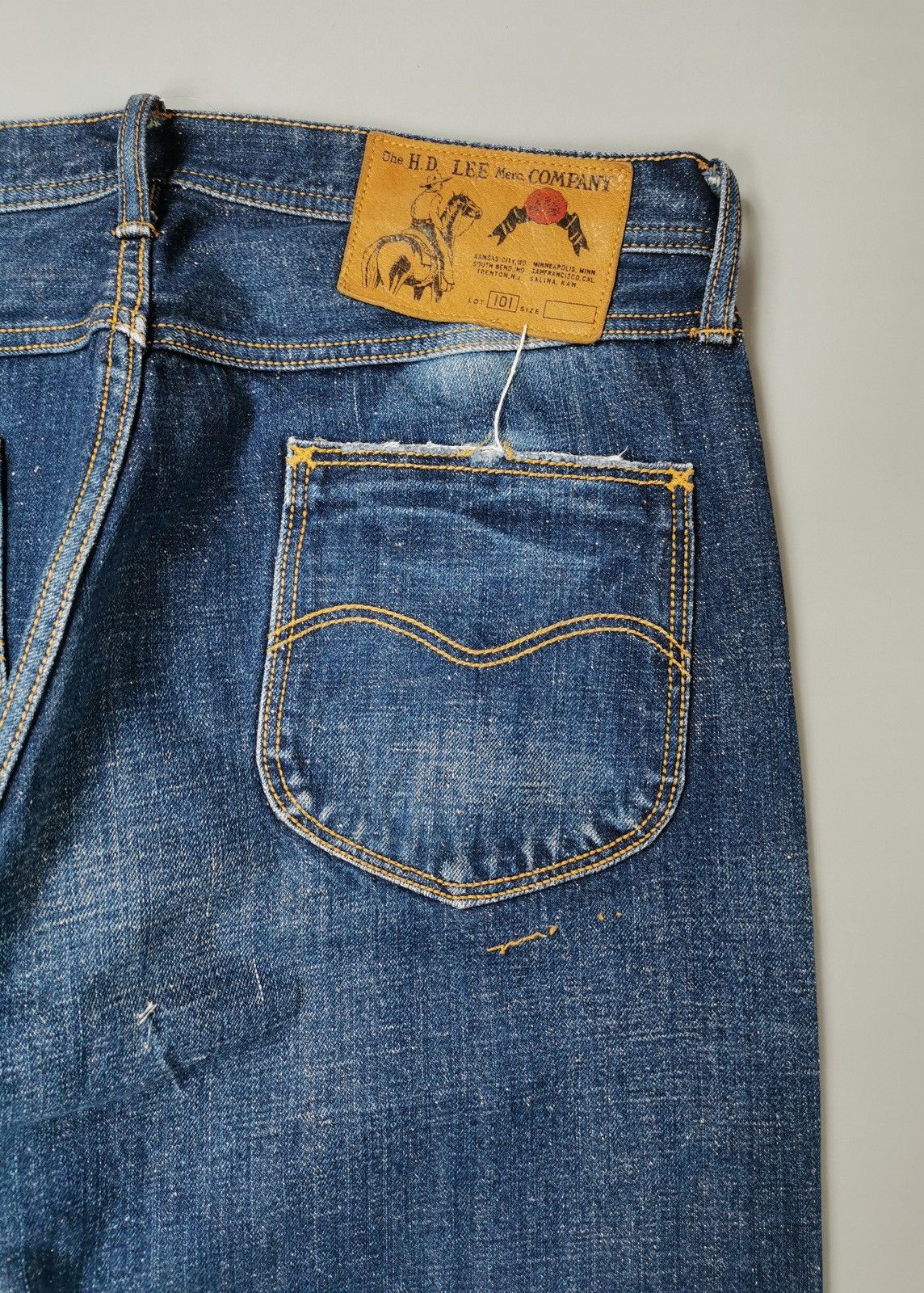 Japanese Brand × Lee The HD Lee Merc Company Jeans (LG92) Size US 36 / EU 52 - 6 Thumbnail
