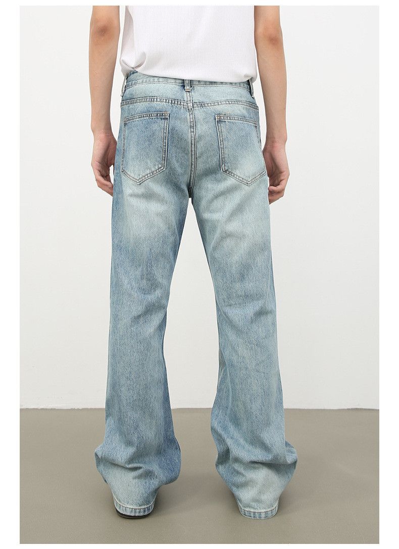 Japanese Brand × Jean High street retro washed loose flared jeans for men Size US 32 / EU 48 - 5 Thumbnail