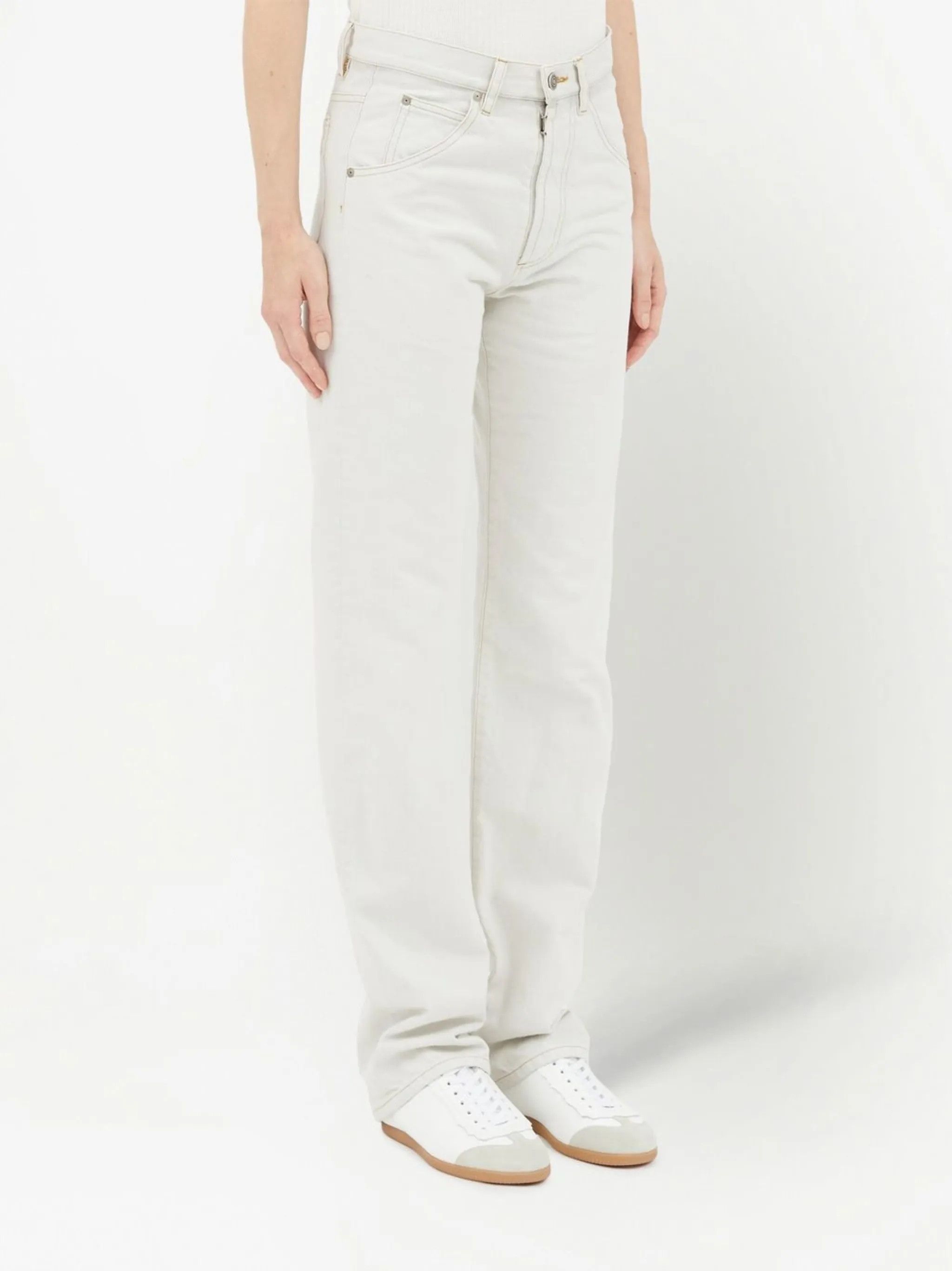 Maison Margiela o1y0625 Casual Pant in White Size 24" / US 00 / IT 34 - 5 Thumbnail