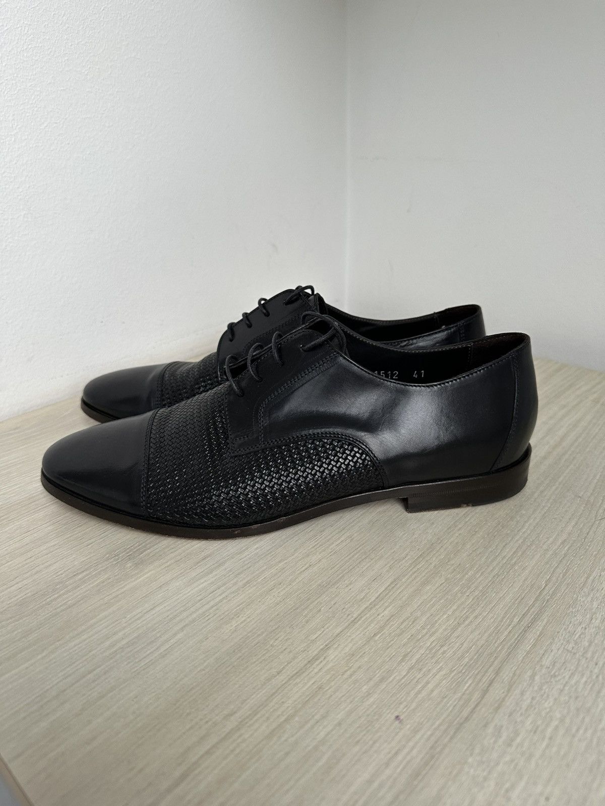 Canali Canali Leather Oxford Shoes Size US 8 / EU 41 - 15 Thumbnail