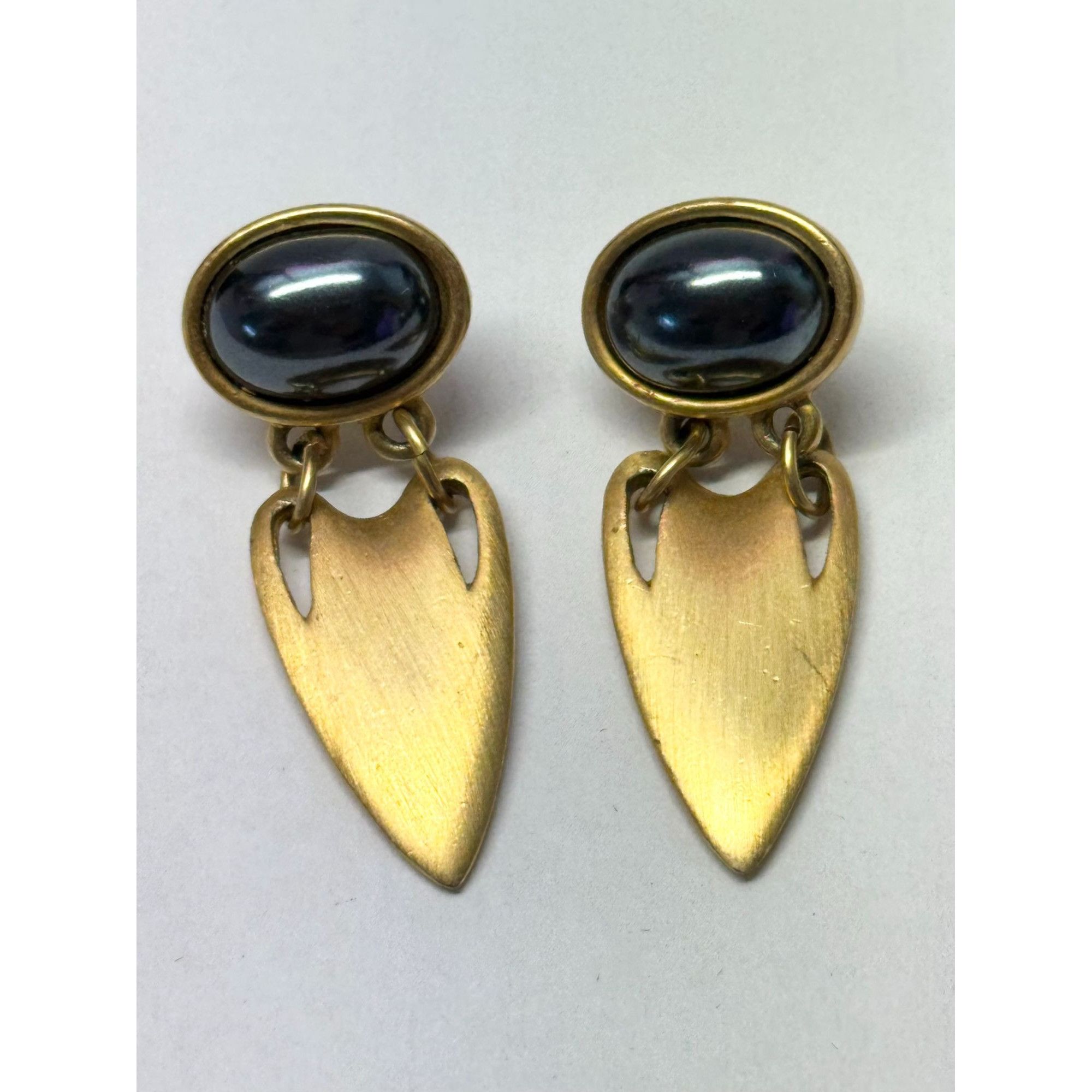 Vintage Marvella vintage gold drop earrings Size ONE SIZE - 5 Thumbnail