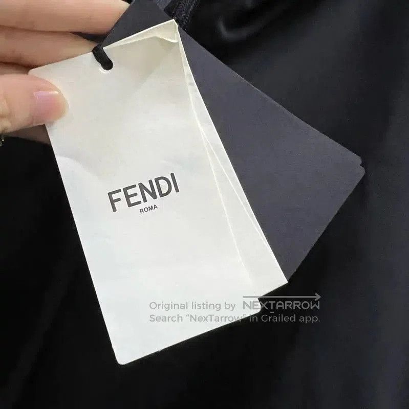 Fendi Fendi Black Cotton Long Sleeve Cropped Hoodie . Size XXS / US 00 / IT 34 - 3 Thumbnail