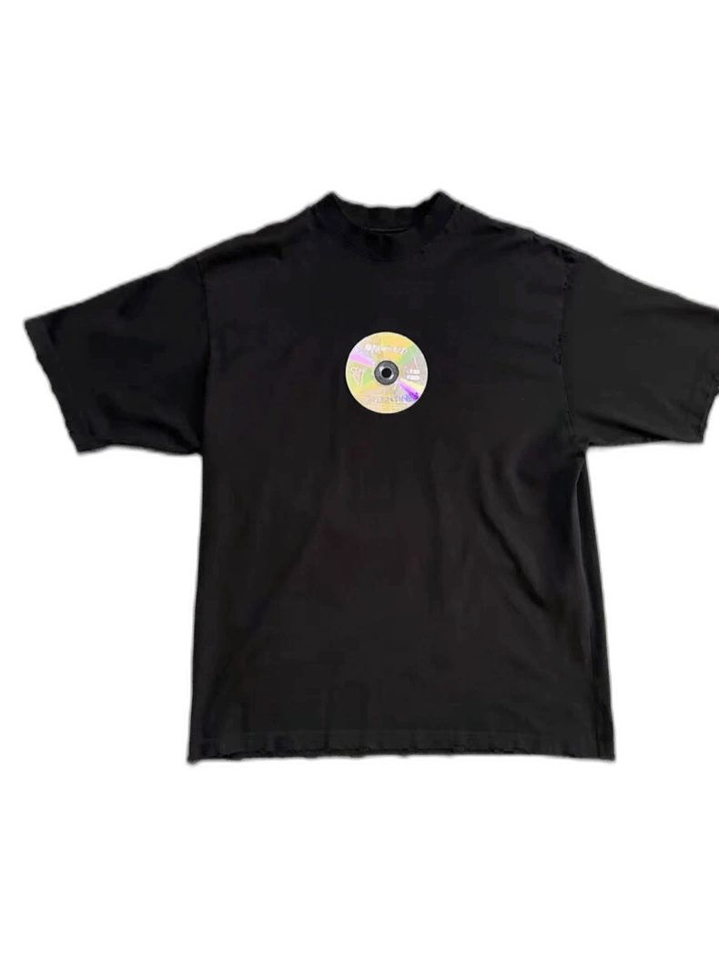 Balenciaga balenciaga black t-shirt with cd print Size US M / EU 48-50 / 2 - 1 Thumbnail