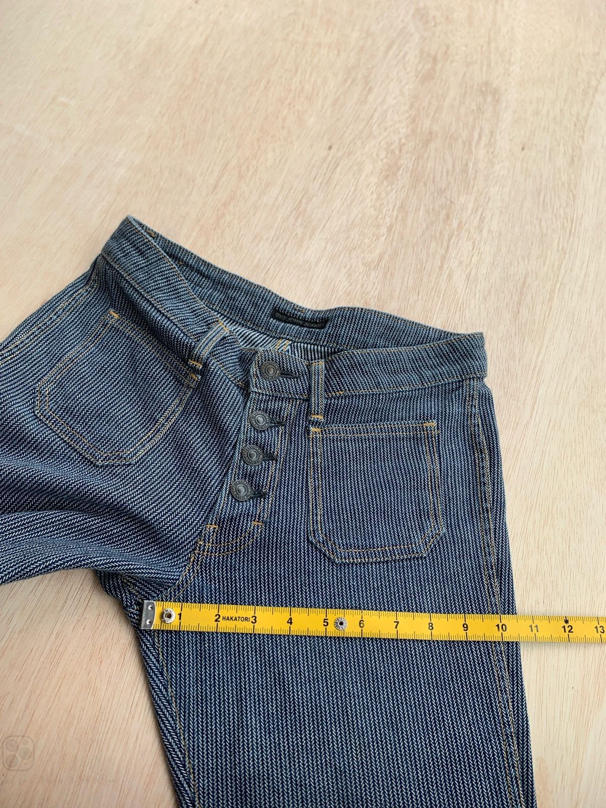Hysteric Glamour Flare Jeans Big Jhon Stripe Ifsixwasnine Lgb style Bootcut Size US 29 - 14 Thumbnail