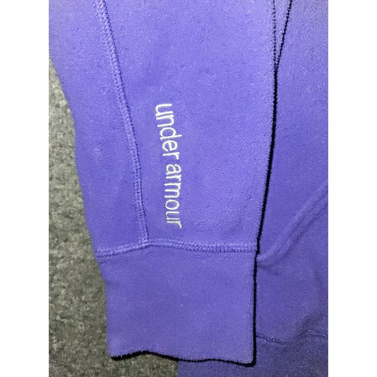 Under Armour Under Armour Pullover Womens XS Purple Fleece Half Zip Kangaroo Pocket Sweatshirt Size XS / US 0-2 / IT 36-38 - 3 Thumbnail