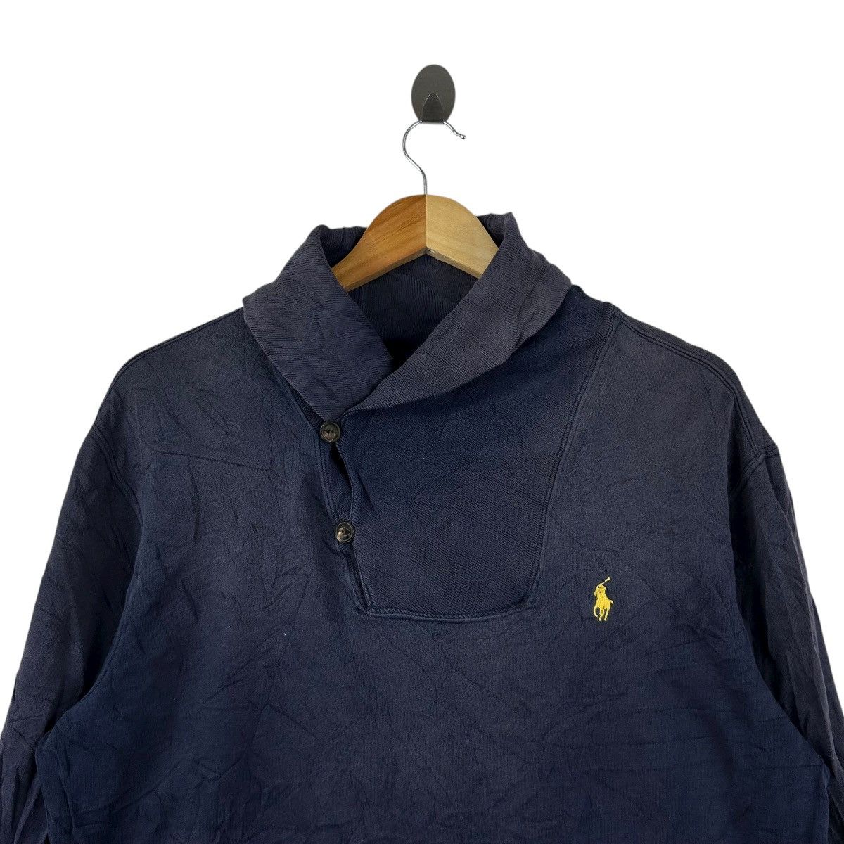Polo Ralph Lauren Vintage POLO by RALPH LAUREN Shawl Collar Sweatshirt Size US L / EU 52-54 / 3 - 2 Thumbnail