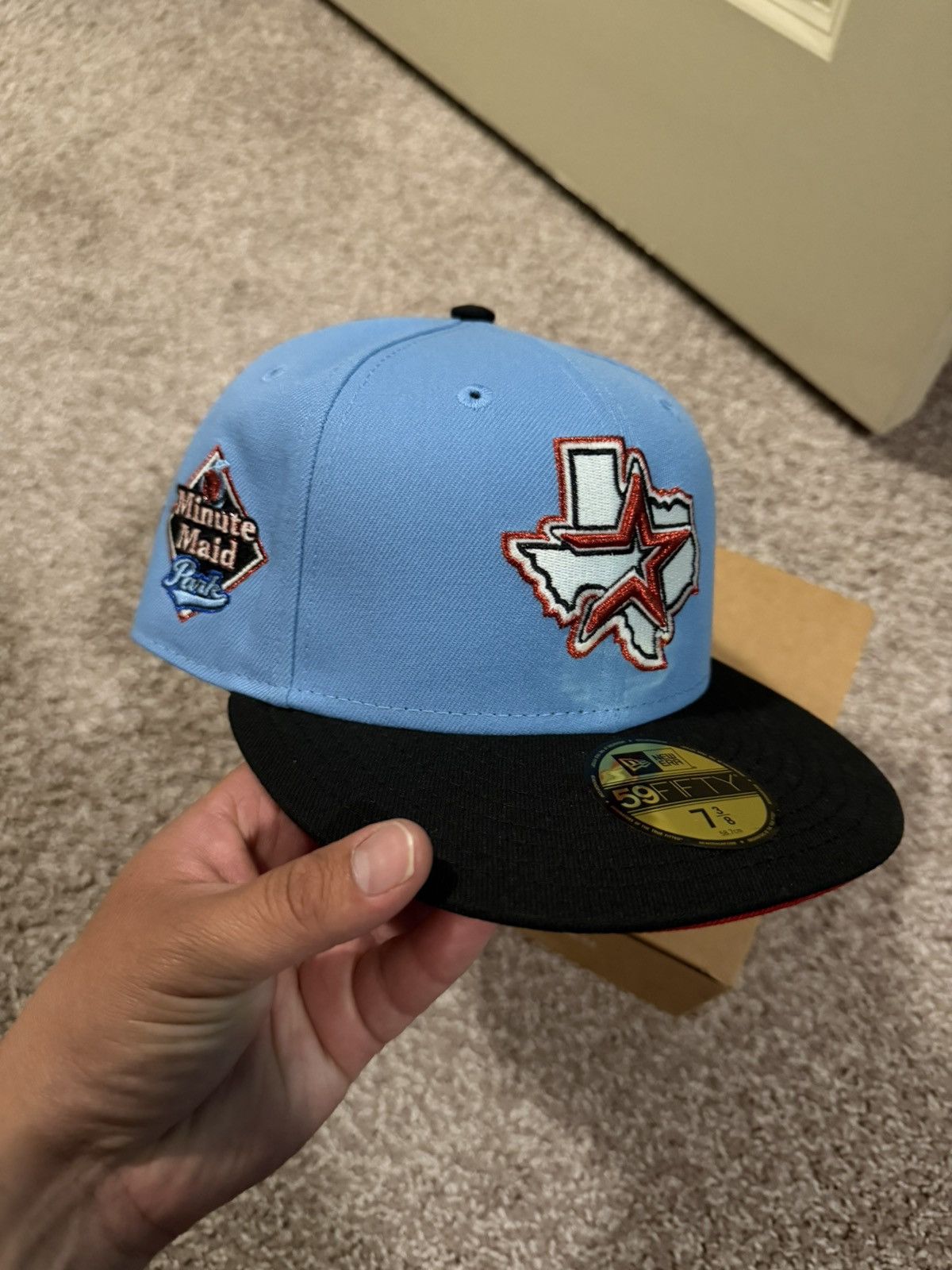 Hat Club 7 1/4 New Era Houston Astros Minute Maid Fitted Size ONE SIZE - 1 Thumbnail