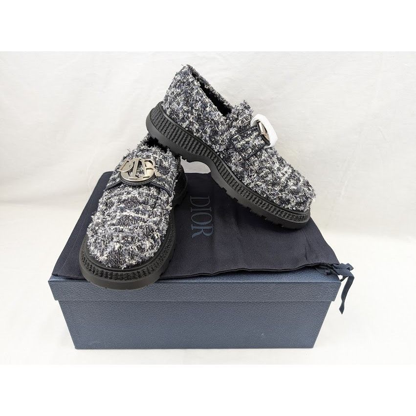 Dior o1rshd1 Buffalo Loafers Fabric in Navy Blue Size US 9 / EU 42 - 20 Thumbnail