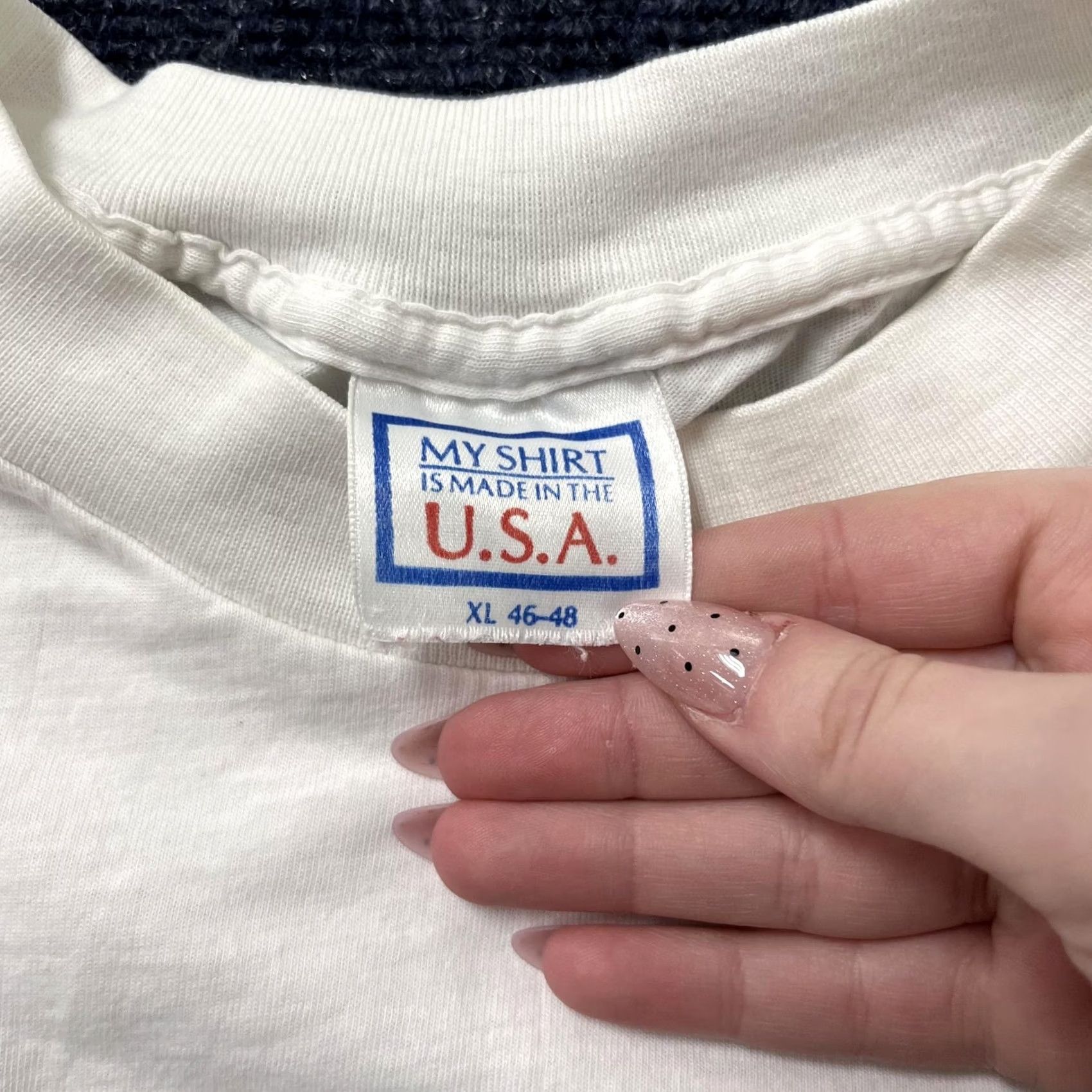 Vintage VINTAGE Myers Rum Shirt Mens XL White Sharkbite Tee 90s Single Stitch Size US XL / EU 56 / 4 - 3 Thumbnail