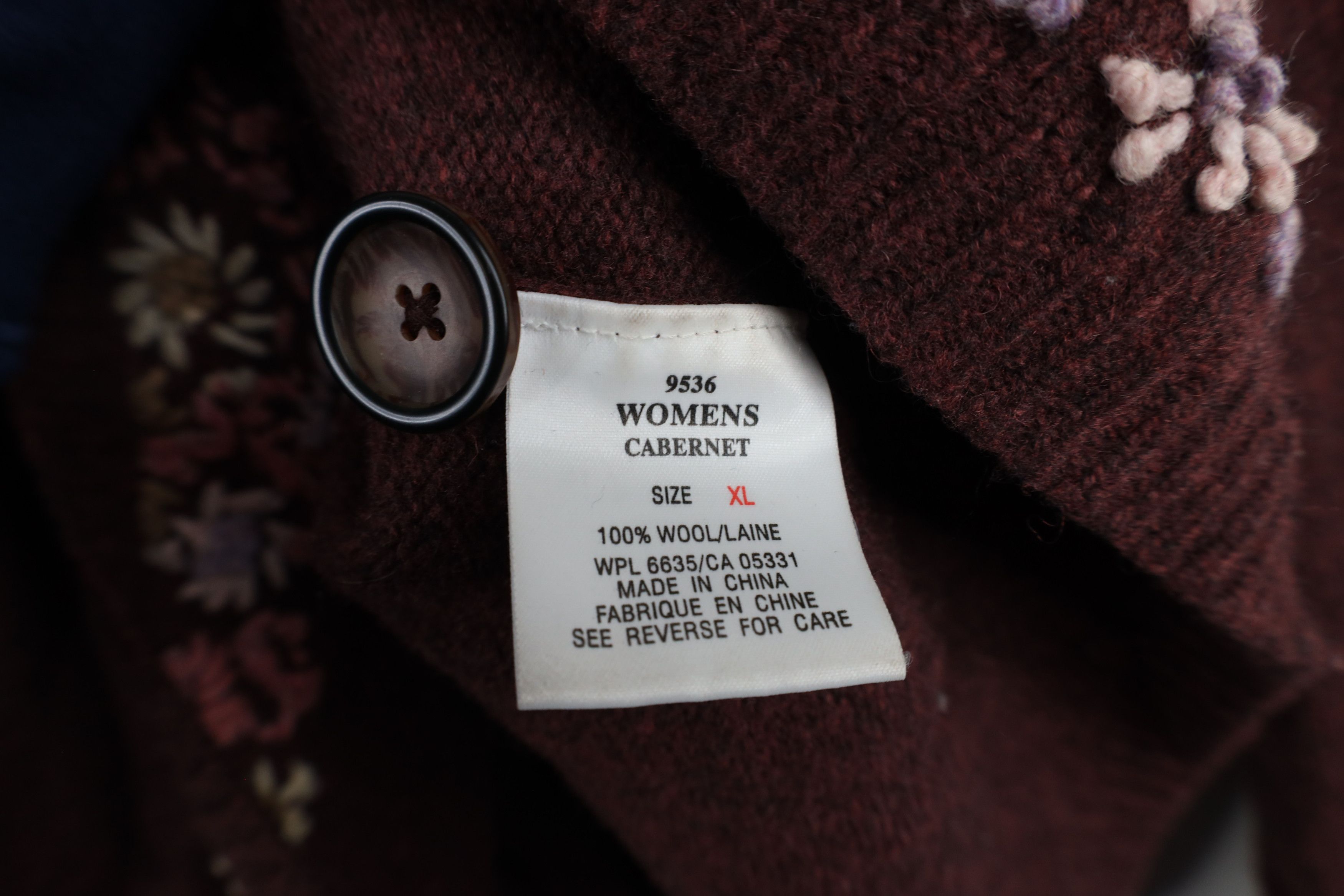 Vintage × Woolrich Woolen Mills Vintage 90s Woolrich Embroidered Flower Cardigan Sweater Size XL / US 12-14 / IT 48-50 - 7 Thumbnail