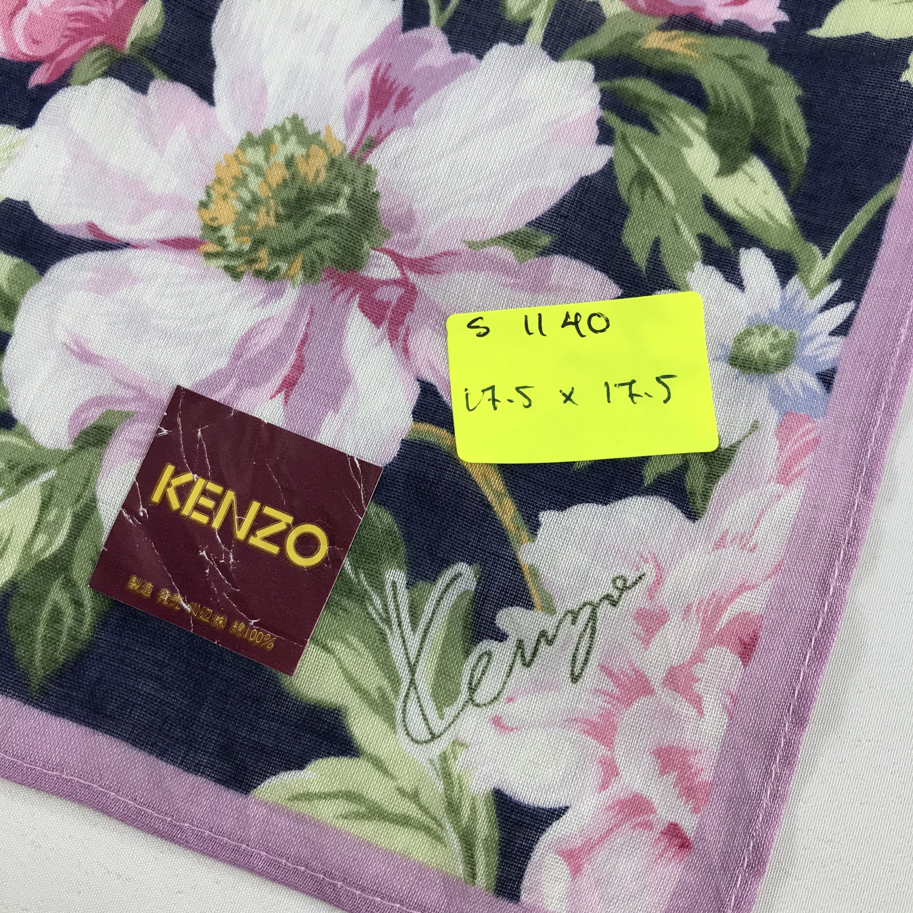 Kenzo × Vintage Kenzo Bandana / Handkerchief / Neckerchief - S1140 Size ONE SIZE - 5 Thumbnail