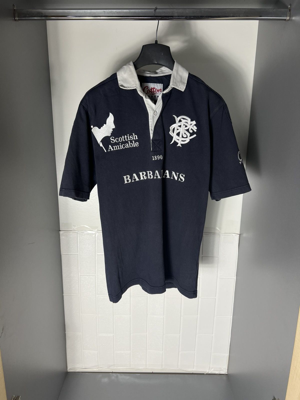 Cotton Traders × Vintage VERY RARE COTTON TRADERS BARBARIANS RUGBY JERSEY BLOKECORE Size US S / EU 44-46 / 1 - 1 Thumbnail