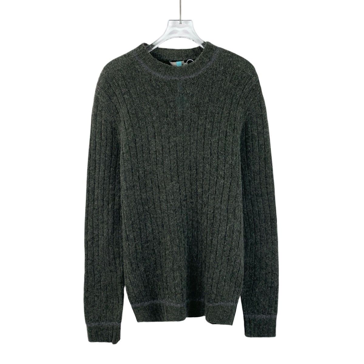 Moncler Moncler Grey Wool Crew Neck Long Sleeve Knit Sweater K26WX Size US XL / EU 56 / 4 - 1 Thumbnail