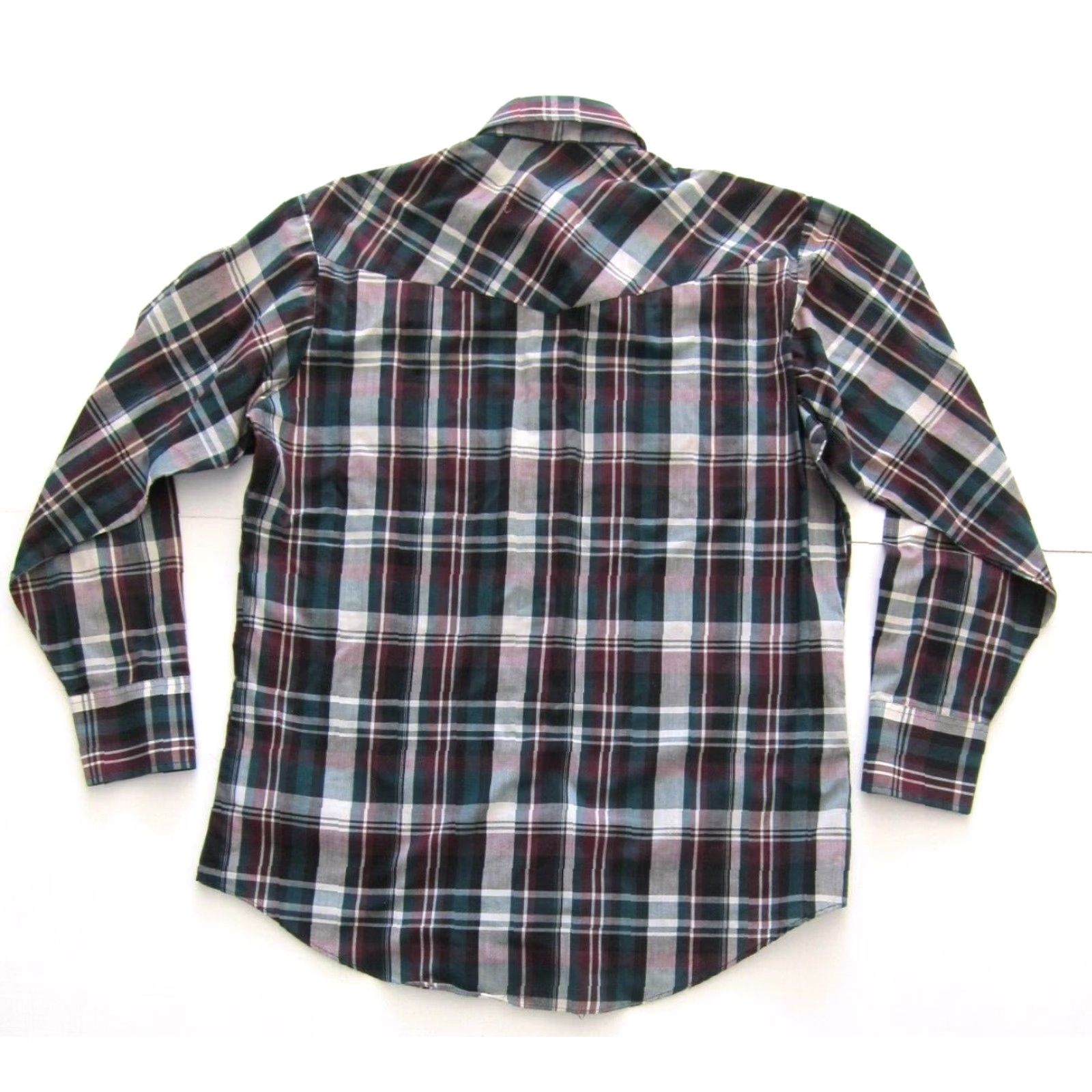 Vintage VINTAGE Ely Cattleman Pink Green Plaid Long Sleeve Button-Down Western Shirt L Size US L / EU 52-54 / 3 - 2 Thumbnail