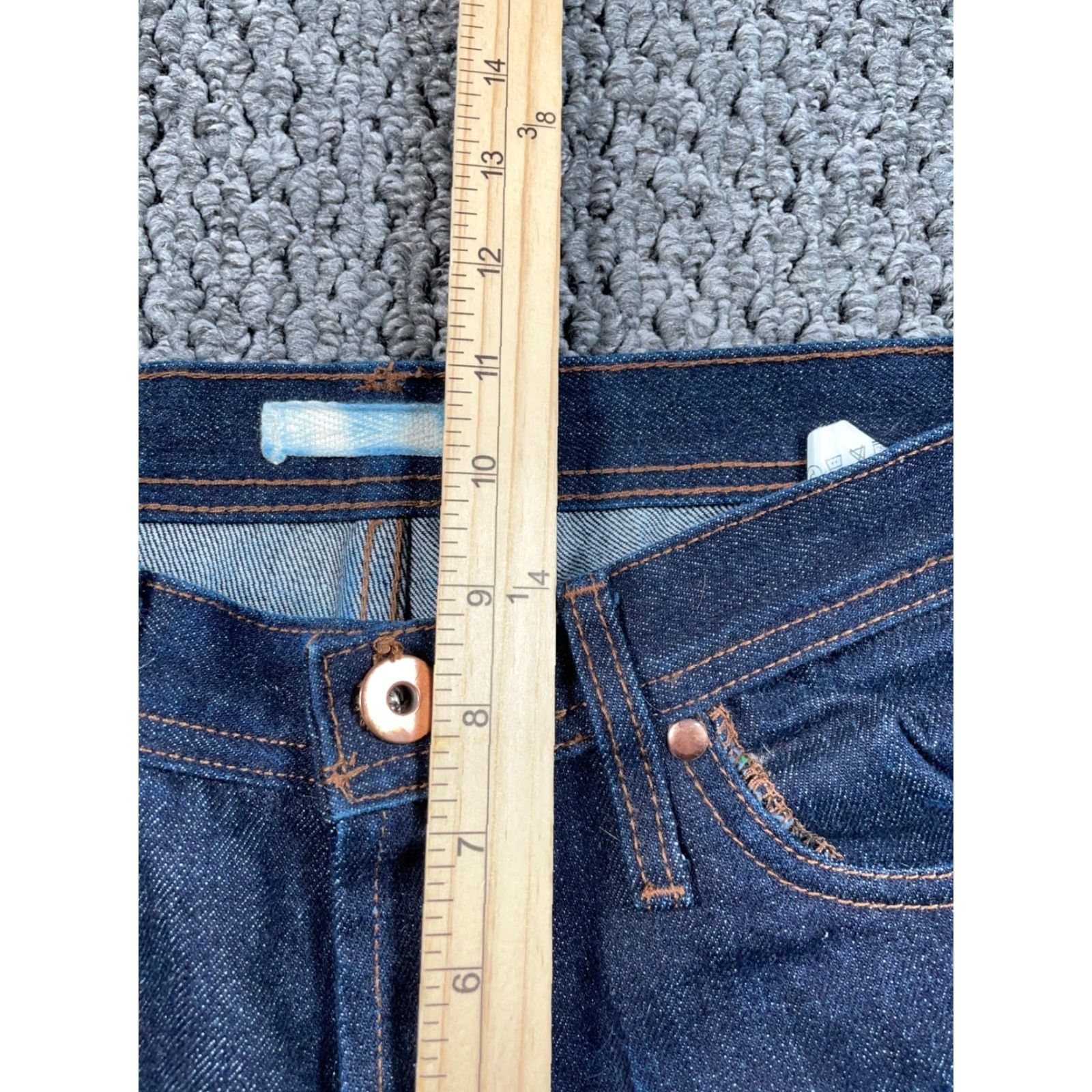 The Unbranded Brand VINTAGE The Unbranded UB101 Skinny Jeans Men's 30 Dark Blue Denim Selvedge 5-Pocket 32 Inseam Adult Mens Skinny Fit Size US 30 / EU 46 - 7 Thumbnail