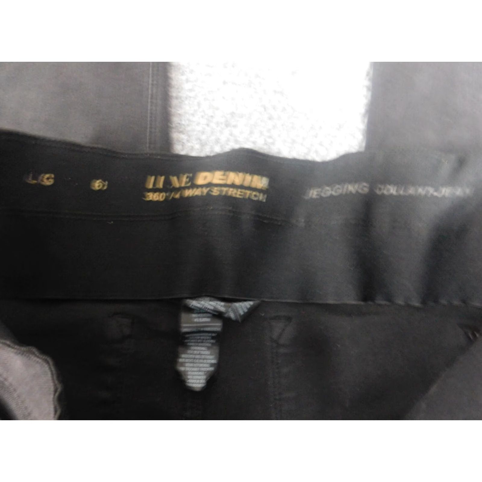 Vintage Nygård Jeans Jegging Womens Regular 34 Black Stretch Denim Zip Zipper 27in Inseam Mid Rise Modern Designer Size 24" / US 00 / IT 34 - 4 Thumbnail